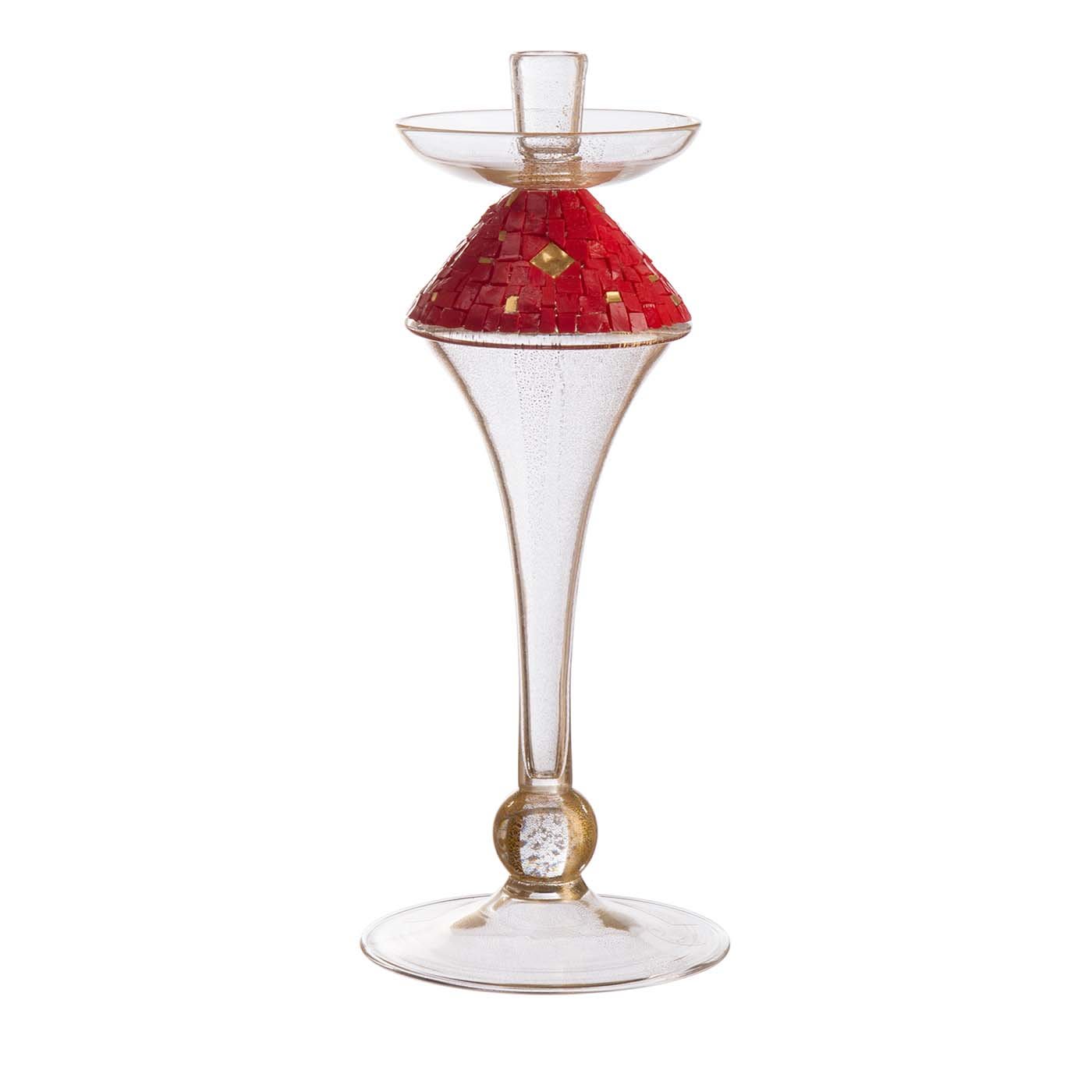 Soffio Candlestick Red - Serena Luxury Mosaic