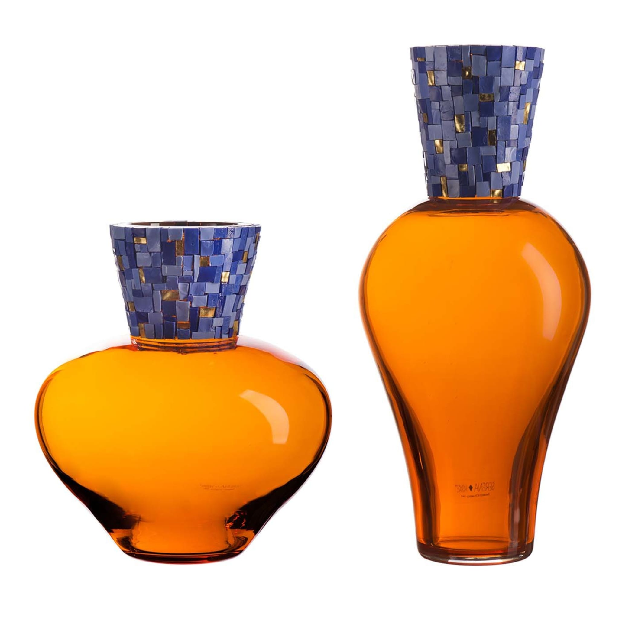 Corona Diadema Vases Orange and Blue - Main view