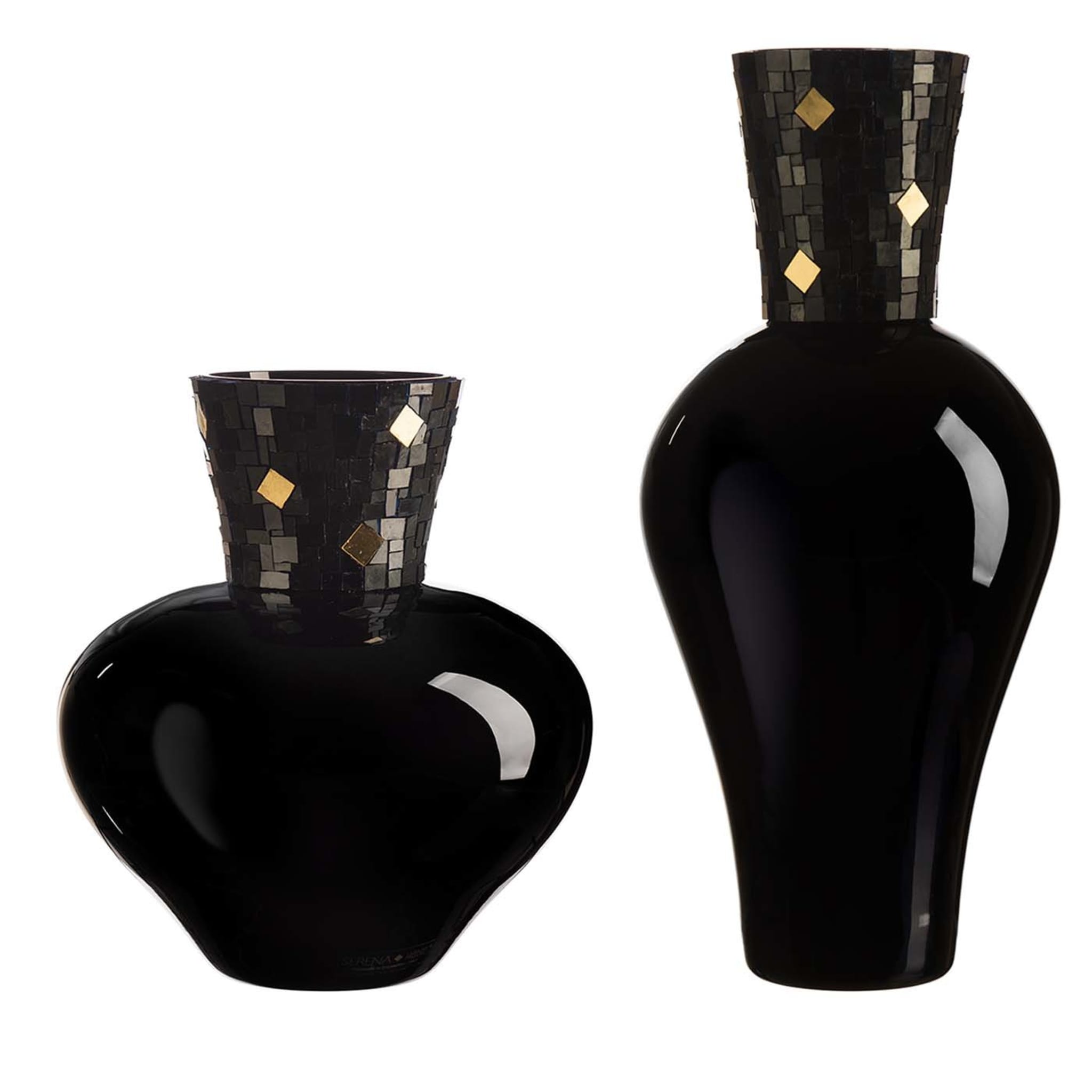 Corona Diadema Vases in Black and Gold - Main view