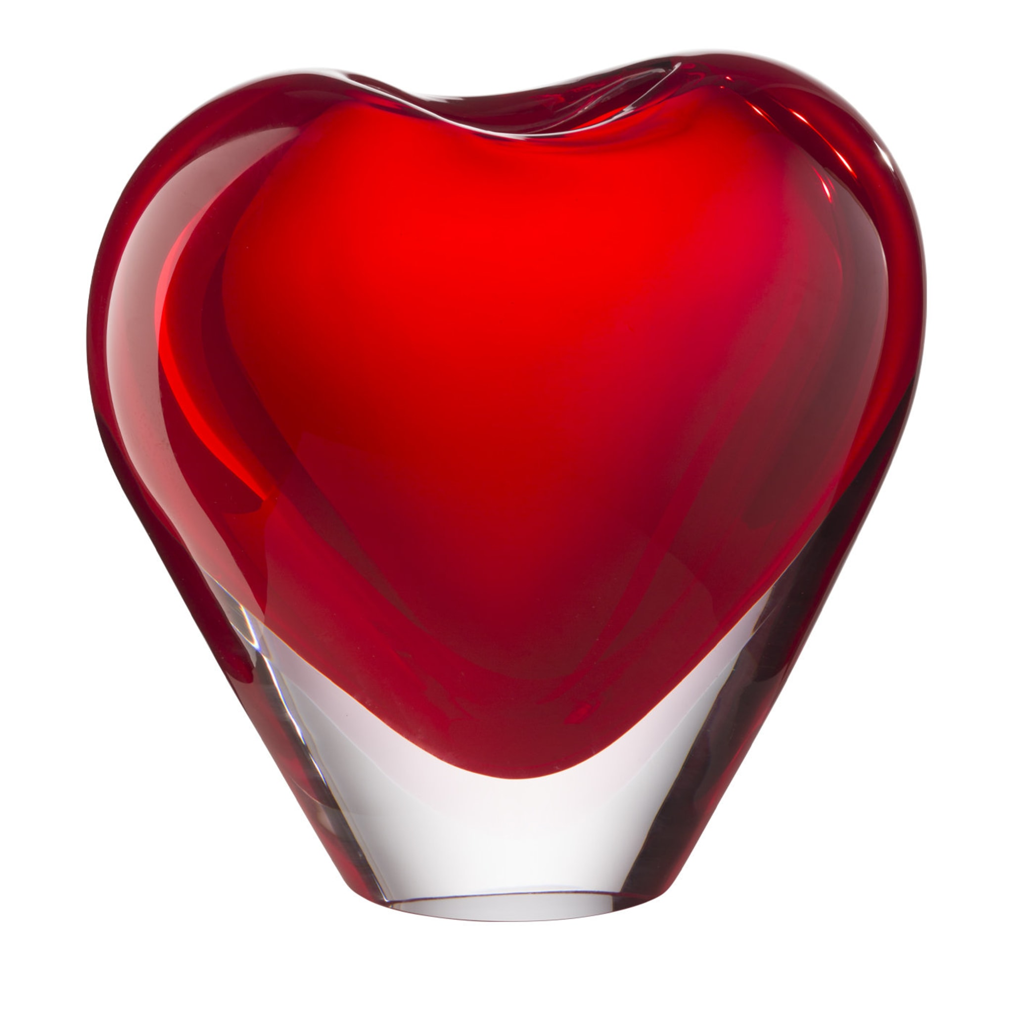 Large Heart Murano Glass Vase by Maria Christina Hamel  - Main view