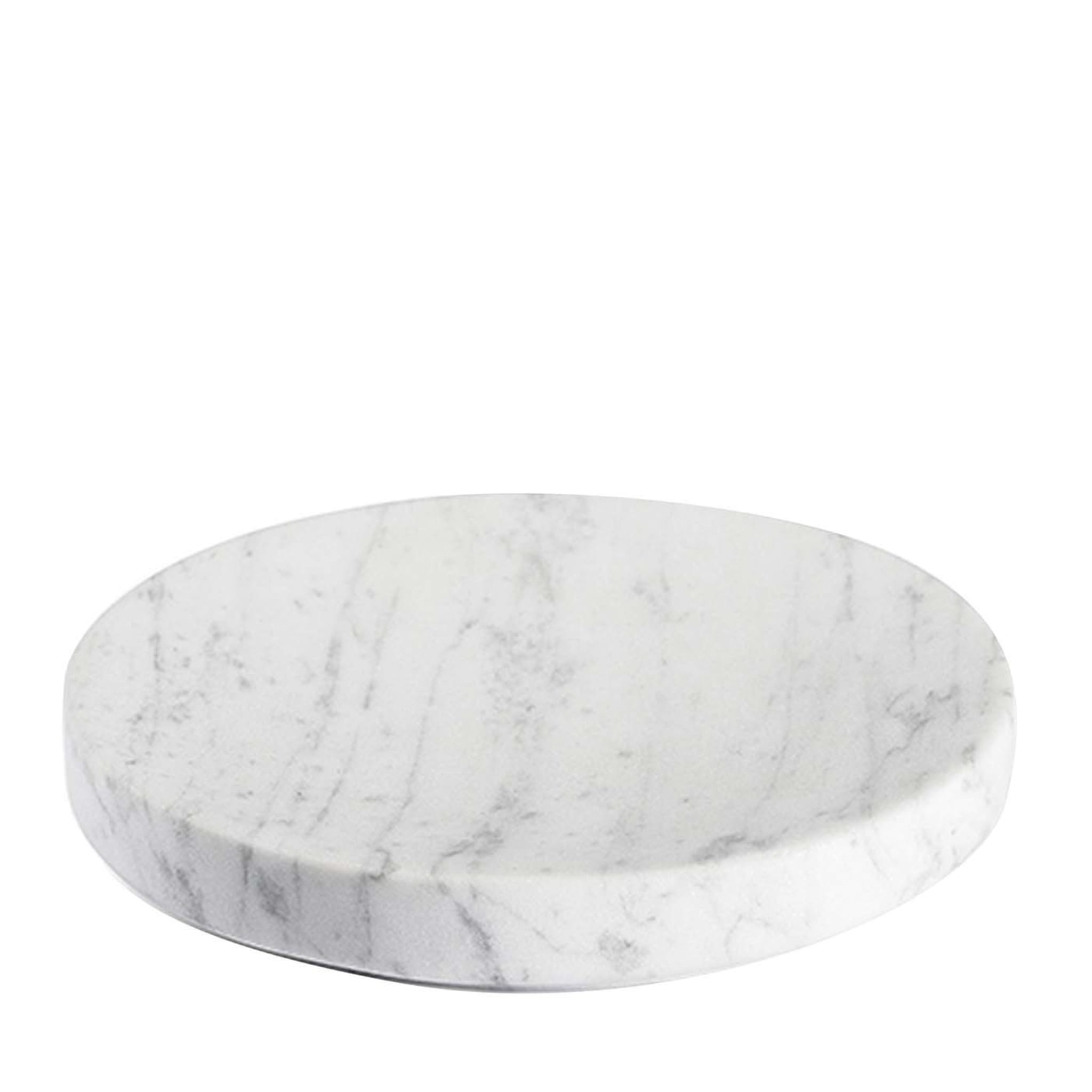 Ellipse Carrara Marble Soap Dish Salvatori