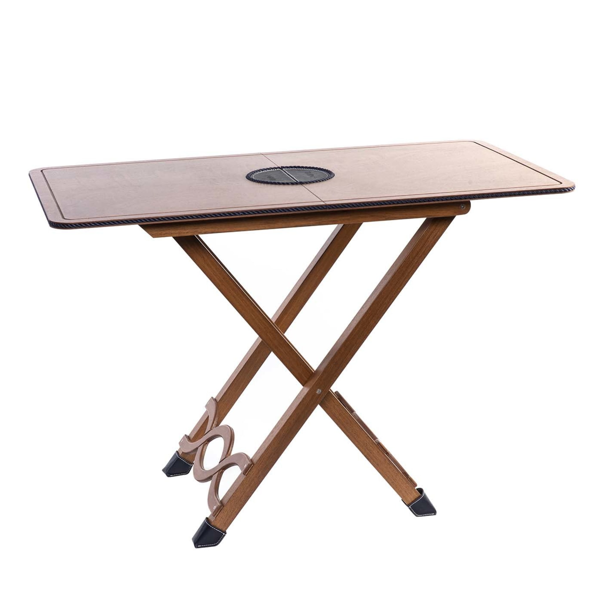 Rectangular Folding Table with Case and Blu Rope - Main view