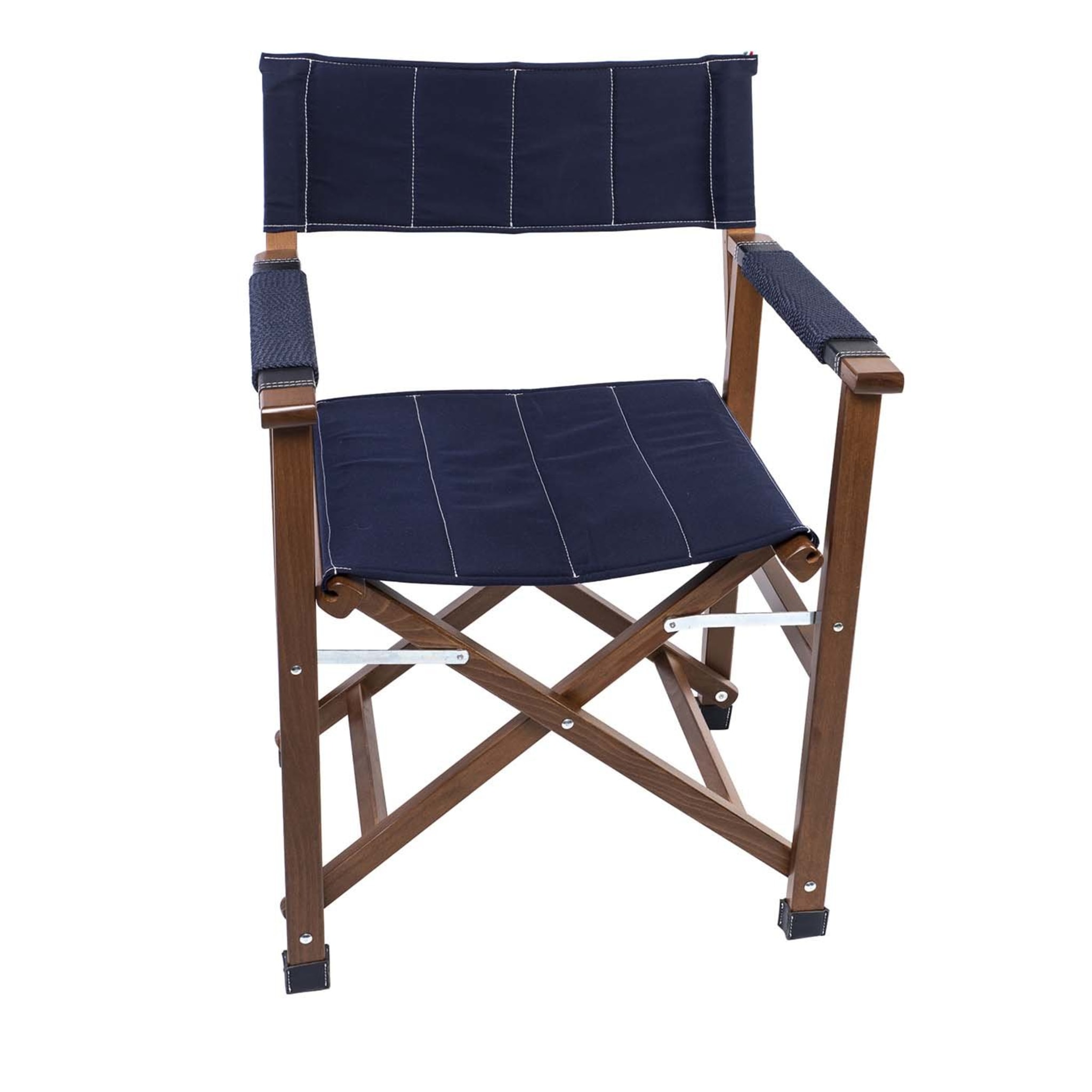 Blue Wooden Director's Chair - Capri's model - Main view