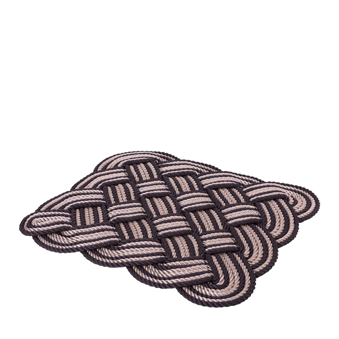 Maxi Beige and Brown Square Trivet - Marricreo