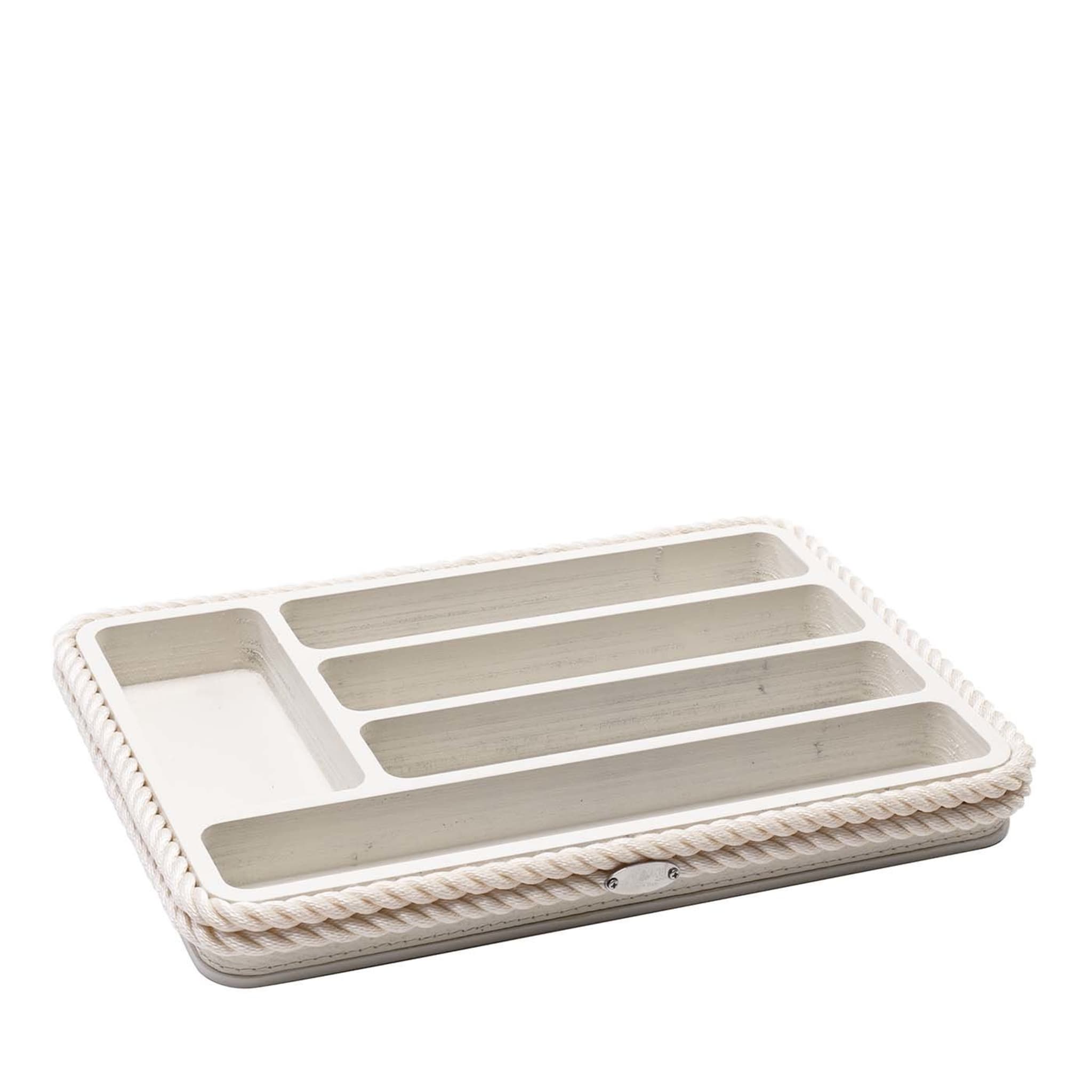 Cream Flatware Holder/Tray - Main view