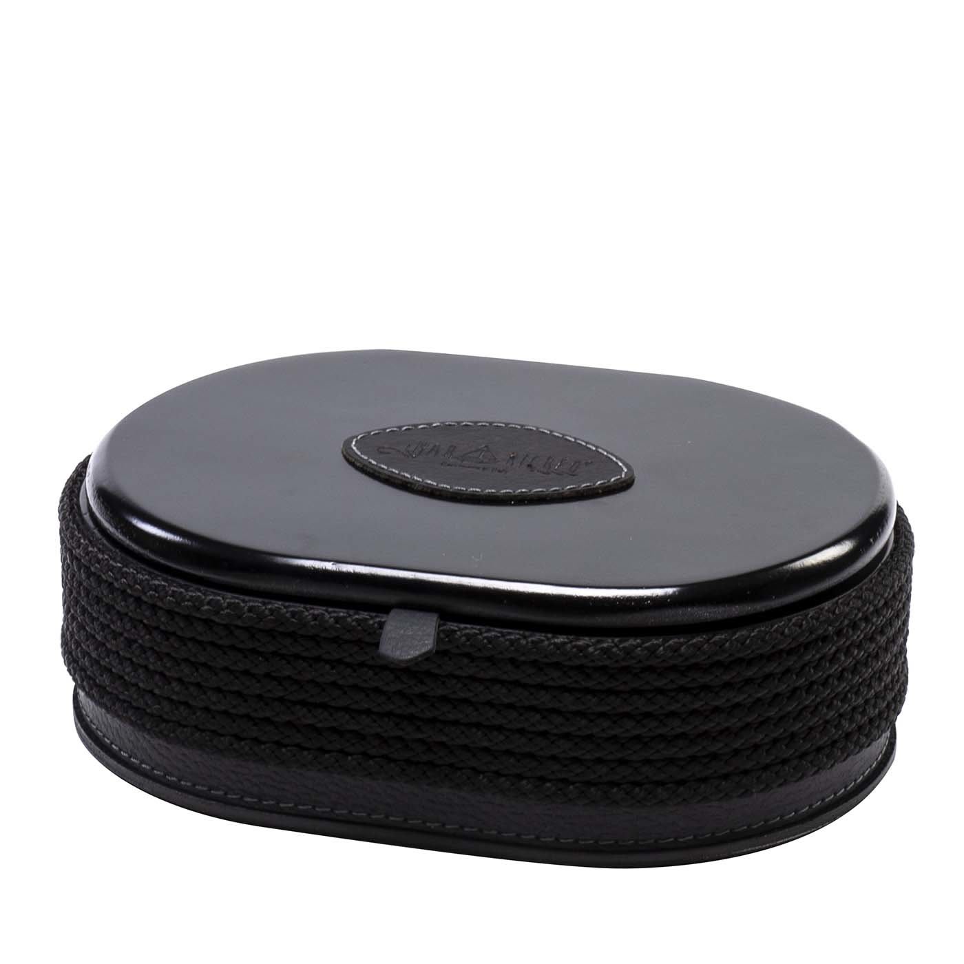 Black Oval Jewelry Box - Marricreo