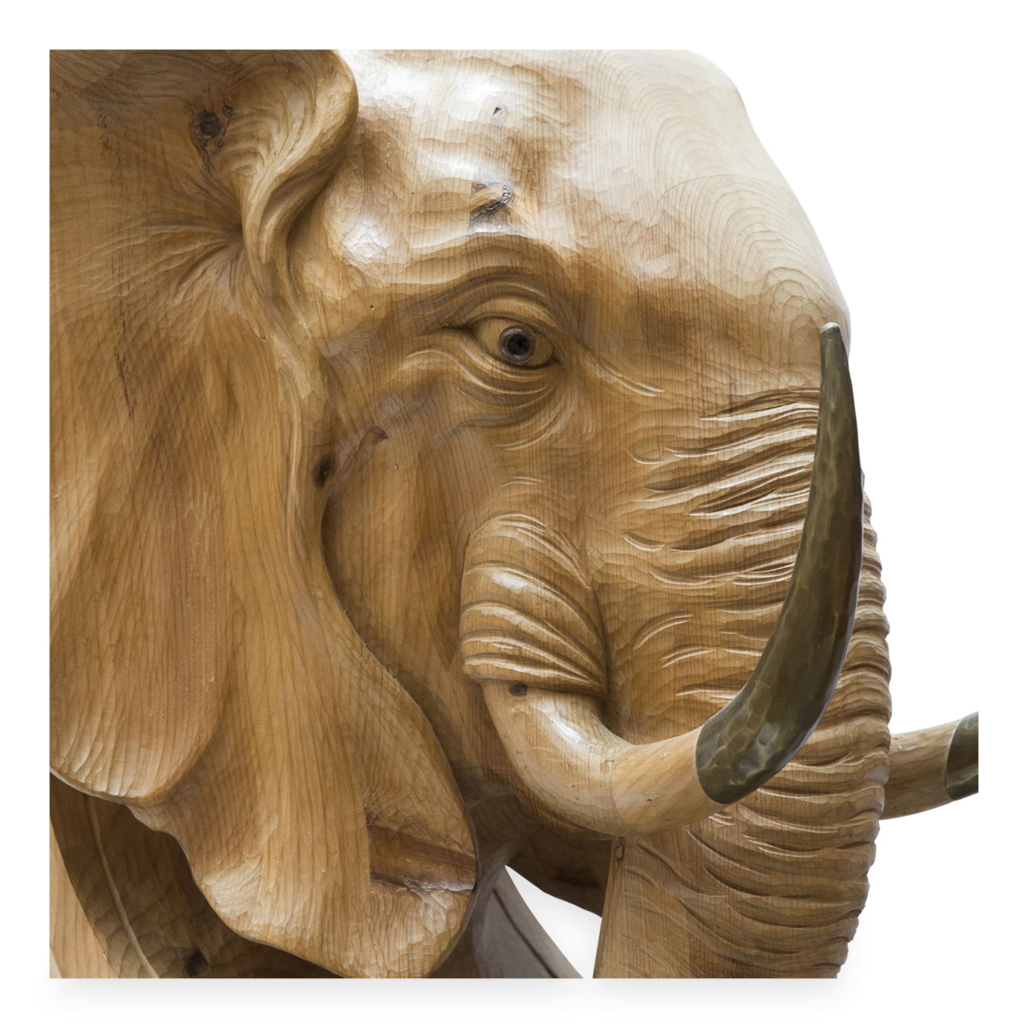 Elefante Il Magnifico Sculpture en bois - Vue alternative 1