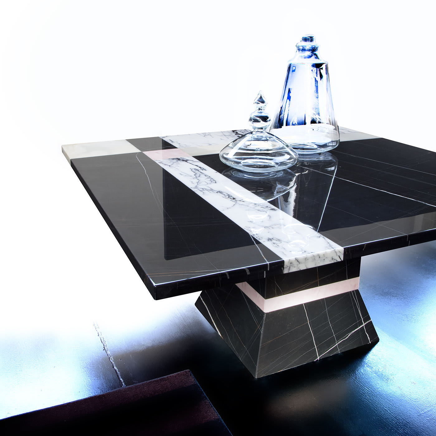 Pride Sahara Noir Marble Table by Giorgio Soressi - Lenzi