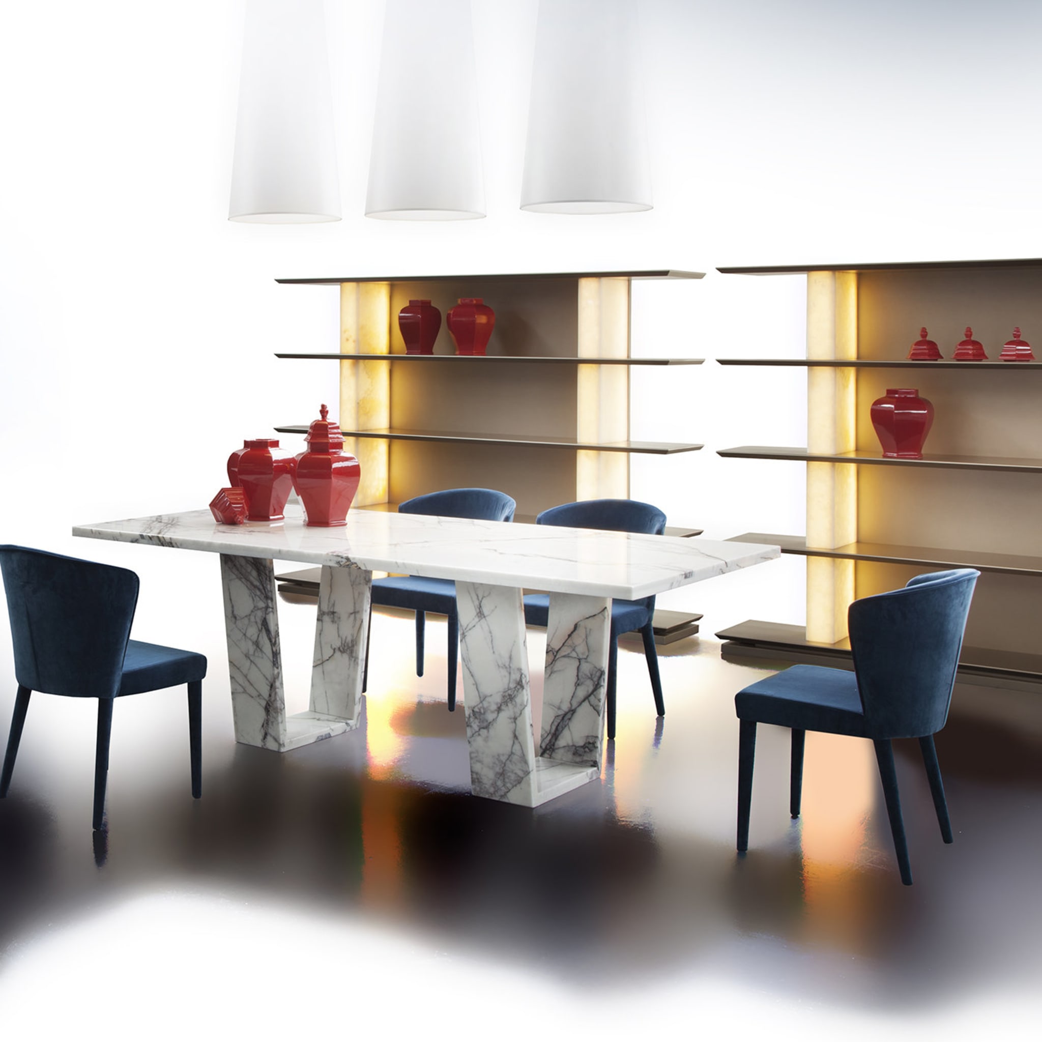 Table de salle à manger Sunny en marbre de Giorgio Soressi - Vue alternative 4