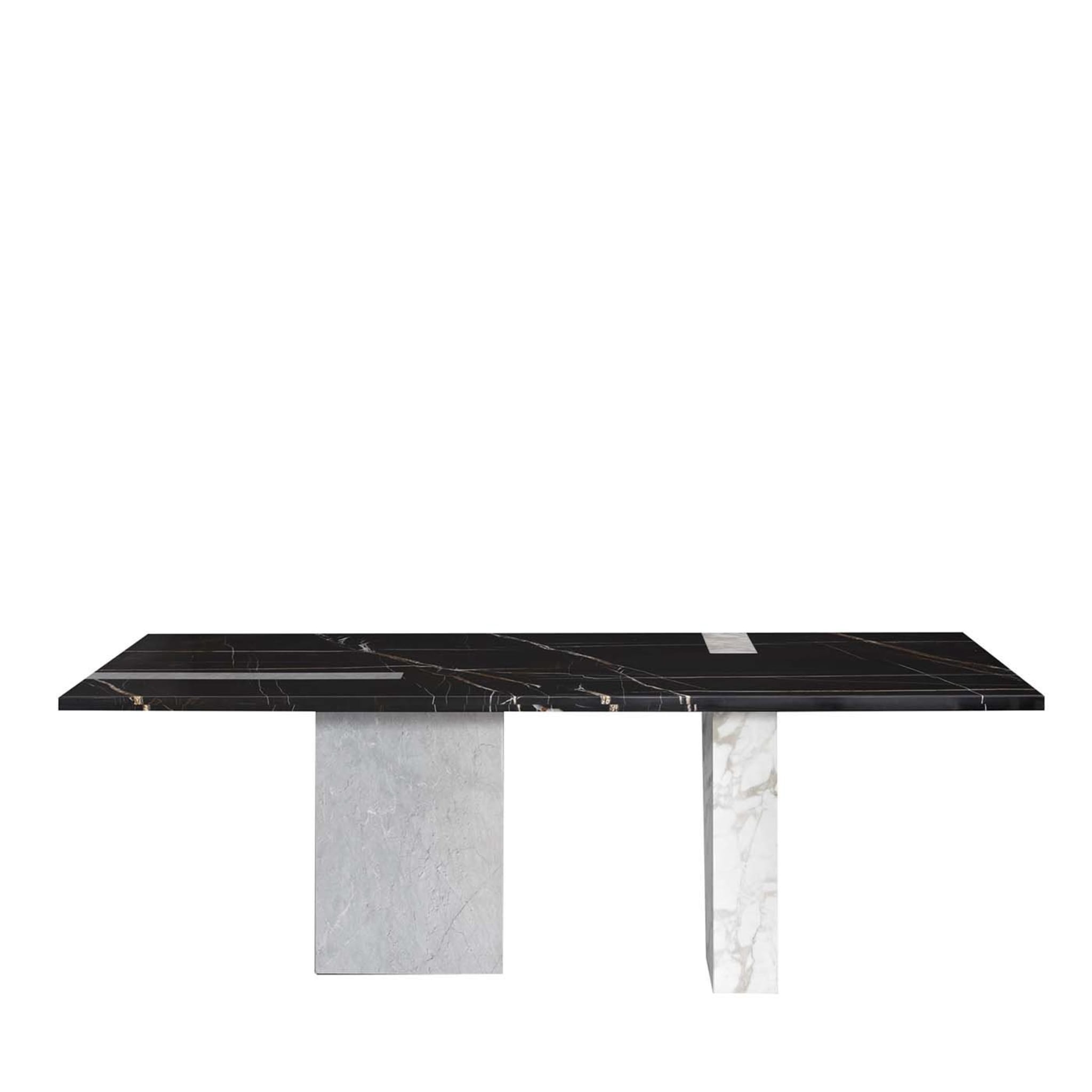 Tavolo da pranzo in marmo Urban Sahara Noir di Giorgio Soressi - Vista principale