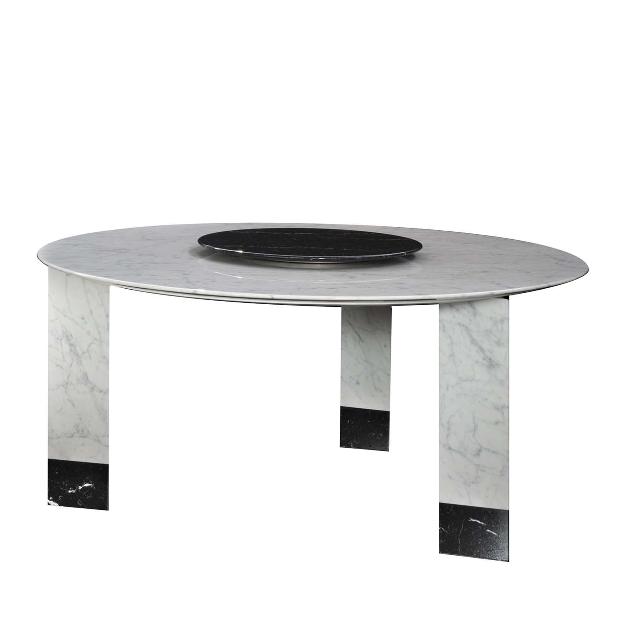 Table Alba en marbre blanc de Carrare de Giorgio Soressi - Vue principale