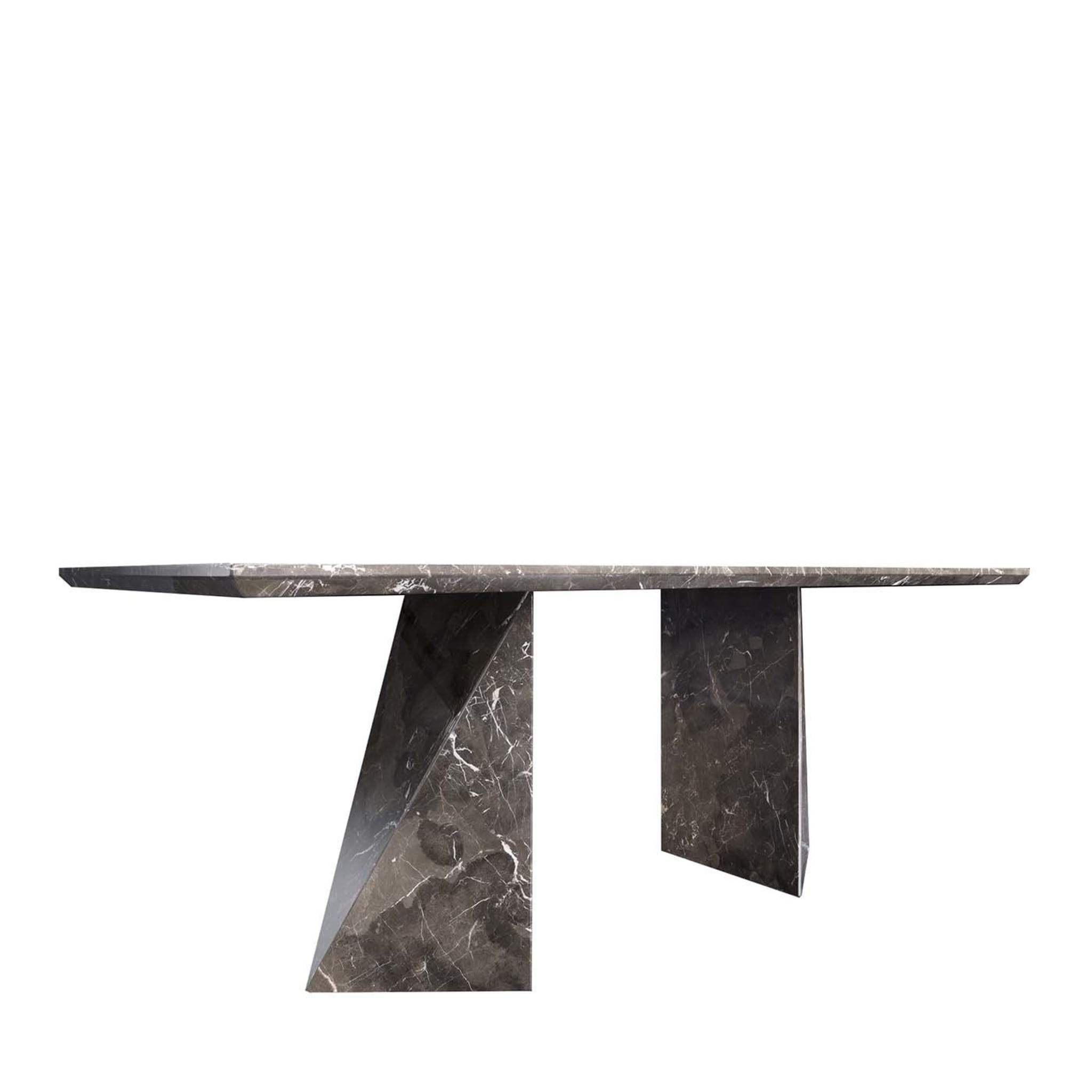 Oltre Table in New Emperador Dark Marble by Giorgio Soressi - Main view