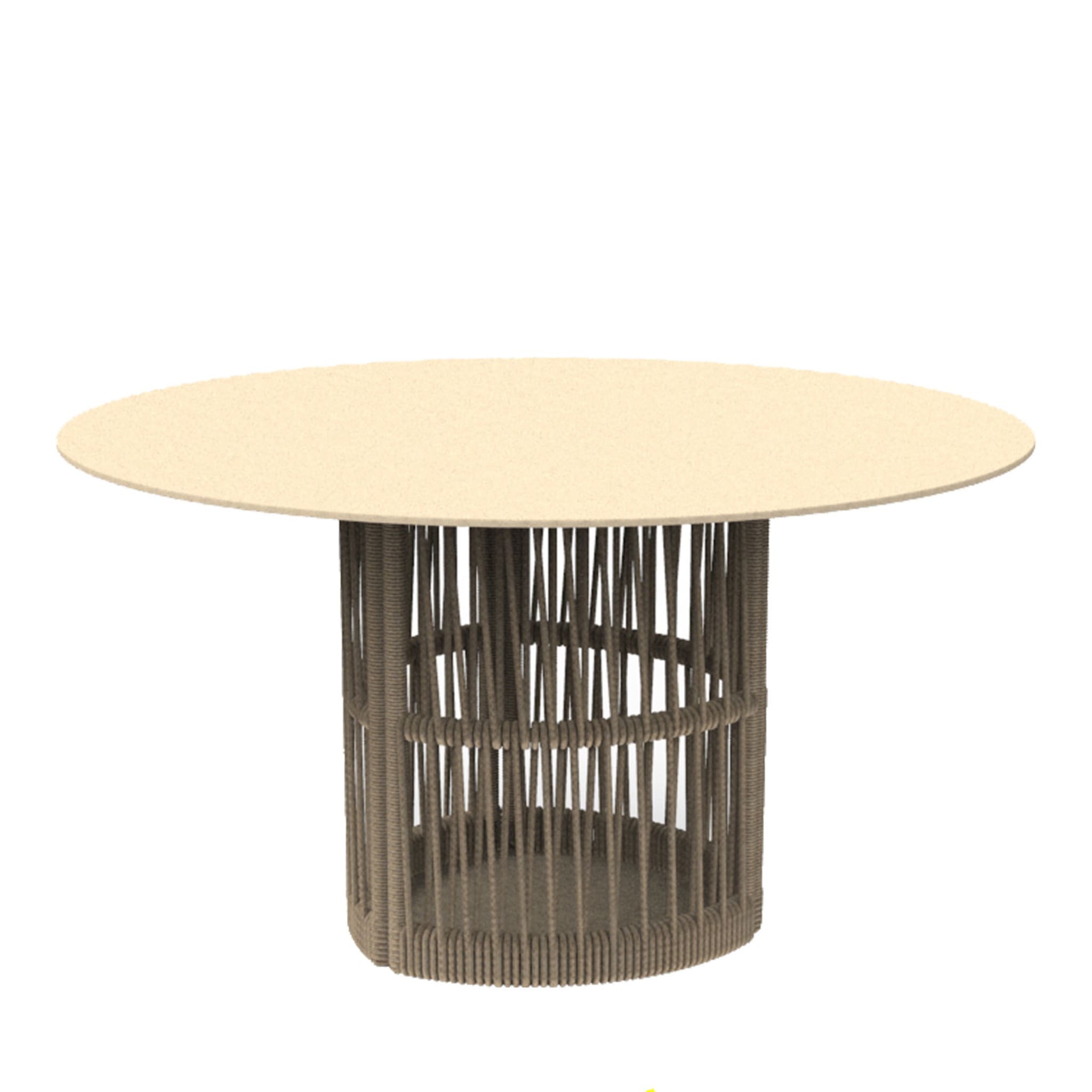 Round Dining Table Beige - Main view