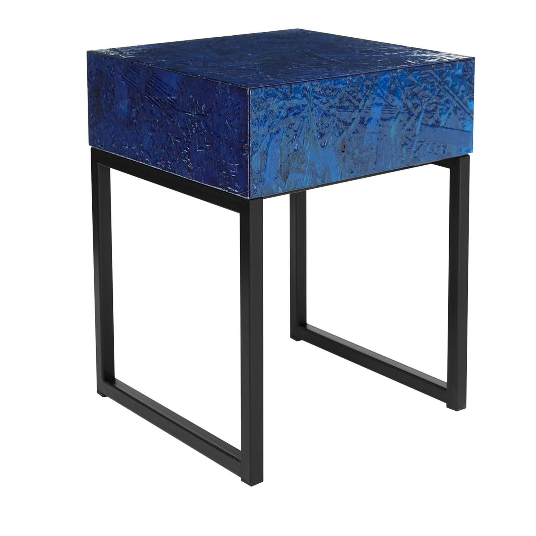 Spring Bedside Table With Drawer Blue by Fabrizio Contaldo  - Main view