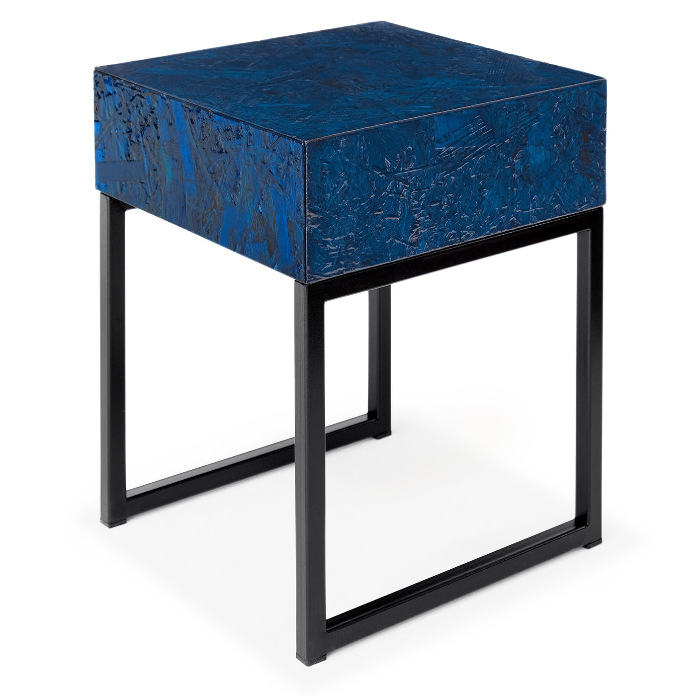 Spring Bedside Table With Drawer Blue by Fabrizio Contaldo  - Arkof