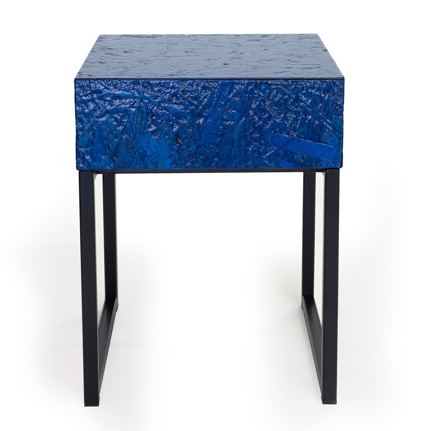 Spring Bedside Table With Drawer Blue by Fabrizio Contaldo  - Arkof