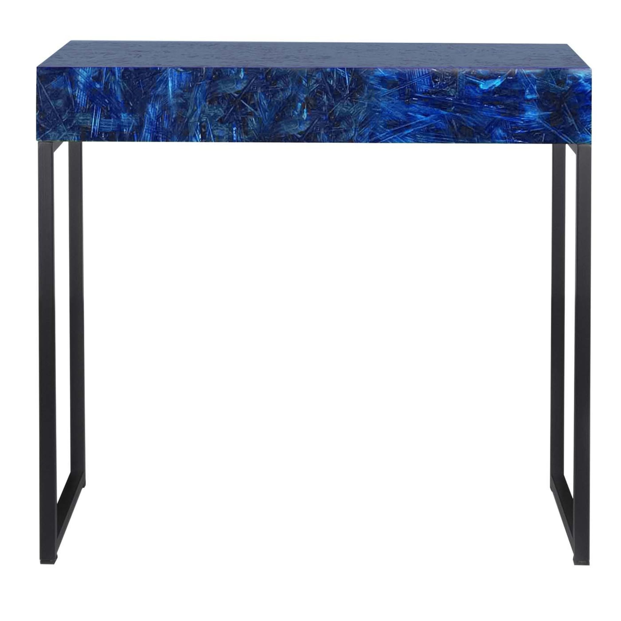 Spring Console Table Blue with Drawer by Fabrizio Contaldo - Main view