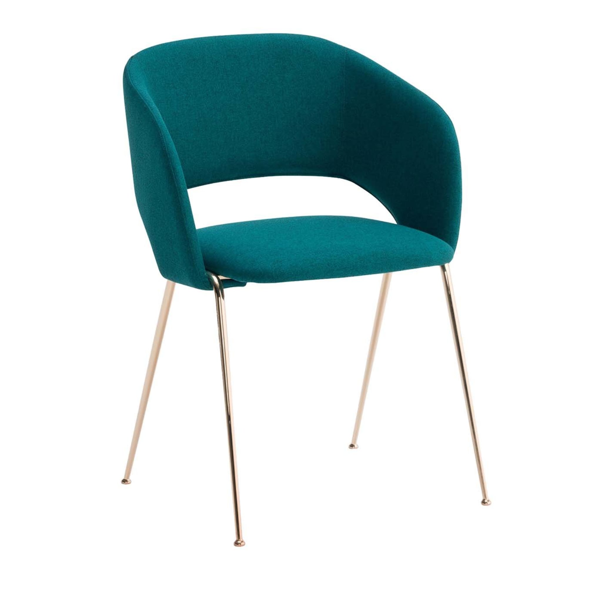 Set of 4 Delice Teal Chairs - Main view