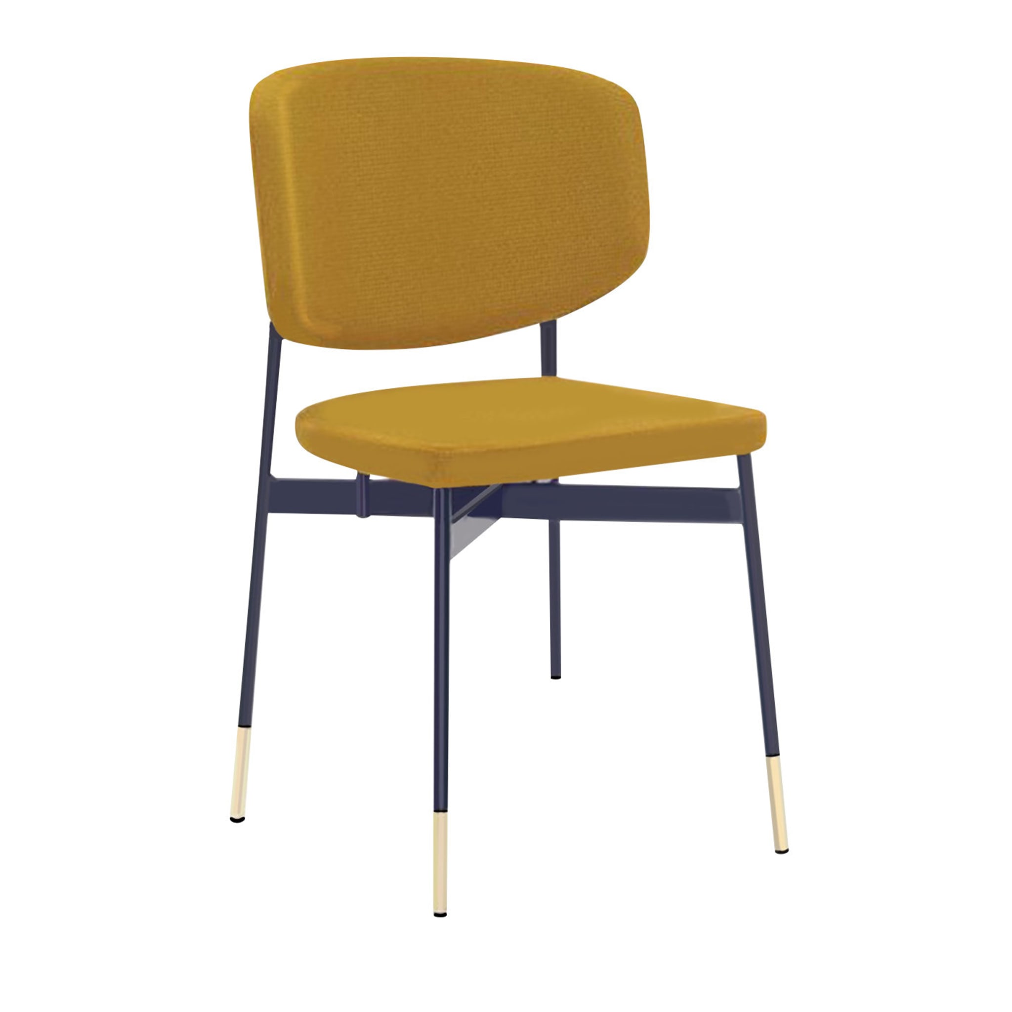 Set of 4 Ares Mustard Chairs - Main view