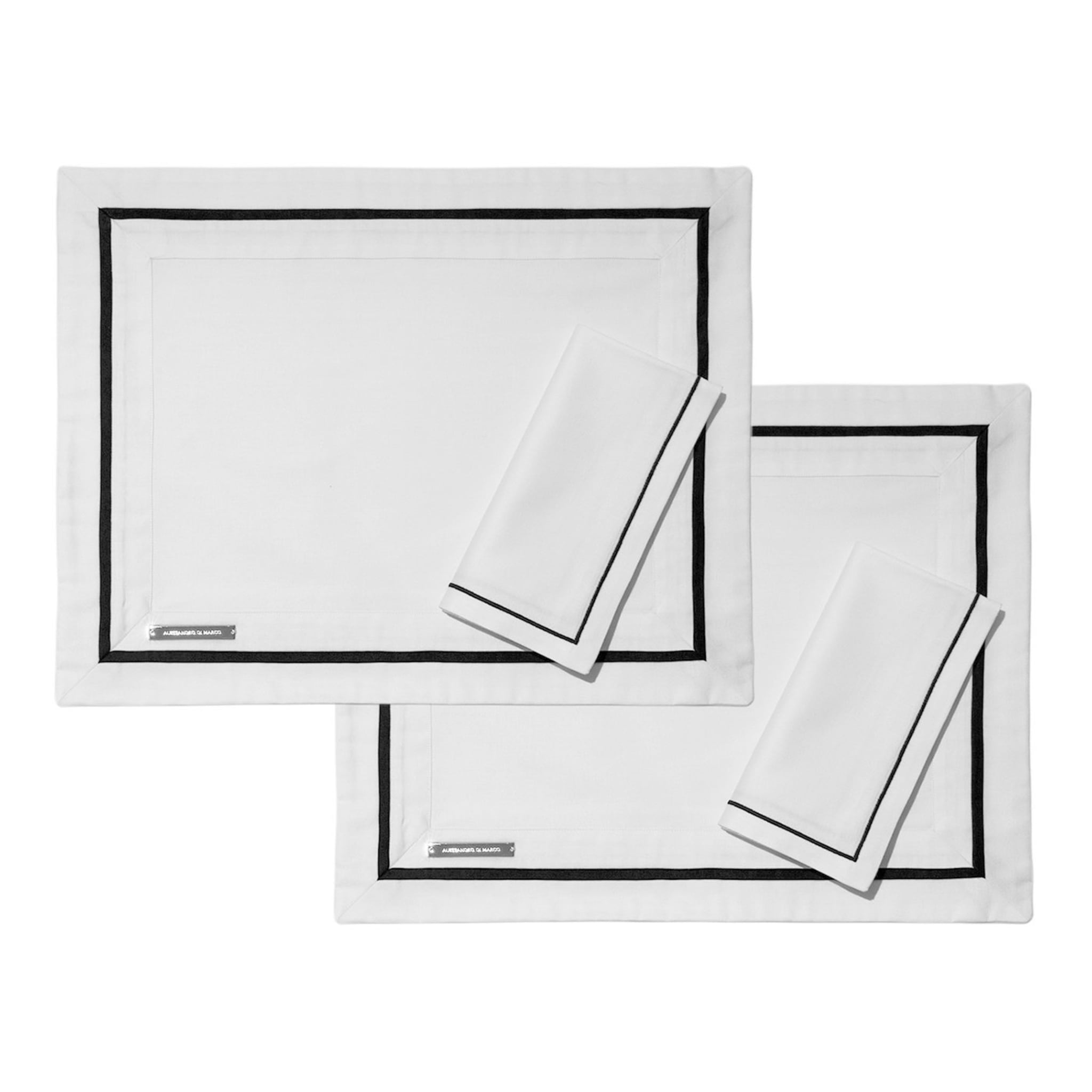 Sets de table et serviettes - Blanc - Vue principale
