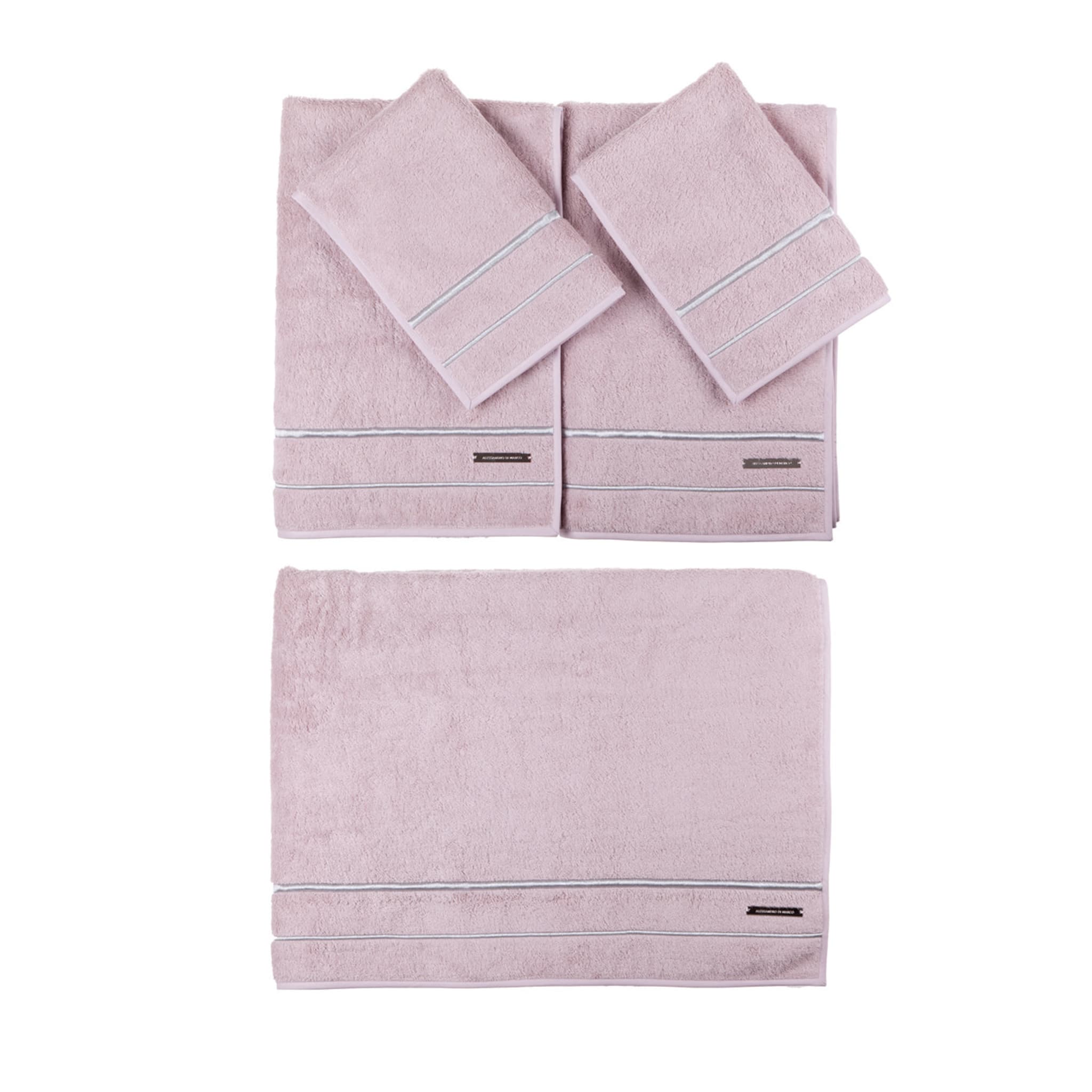 Large Bath Towel Set - Powder Pink - Main view