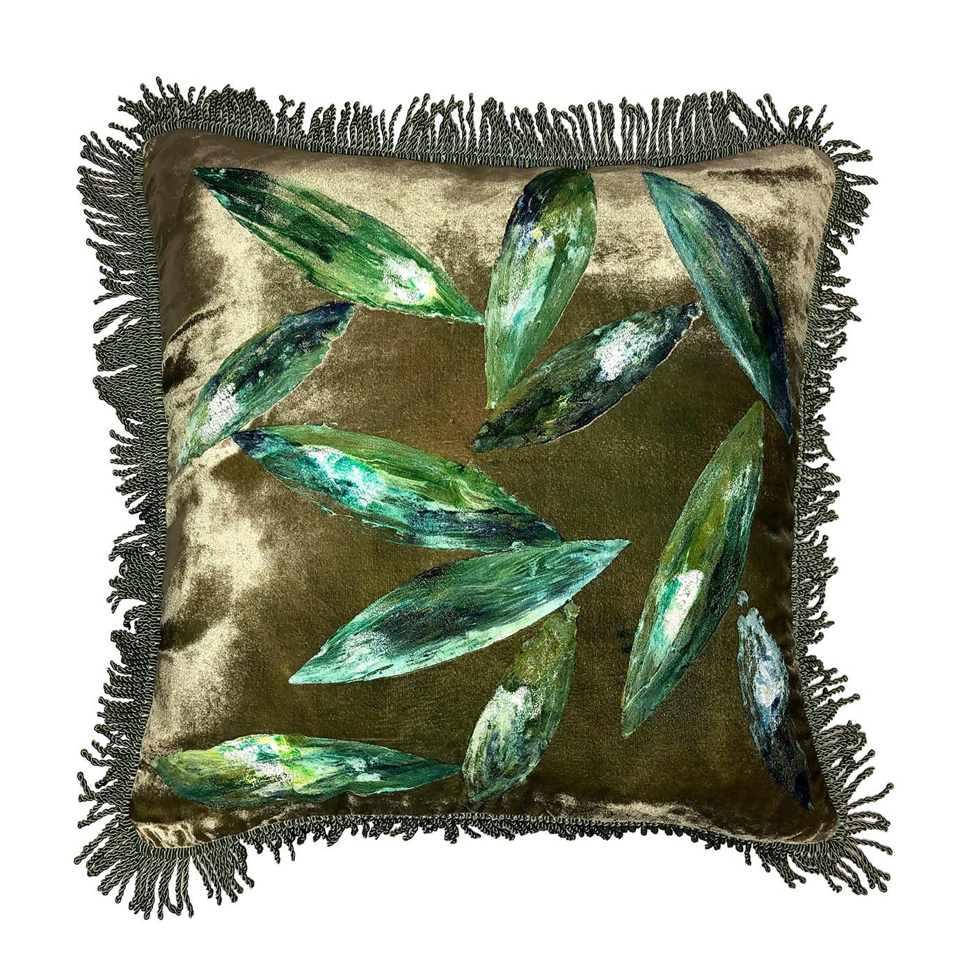 Green Leaves Cushion - Anna Paola Cibin