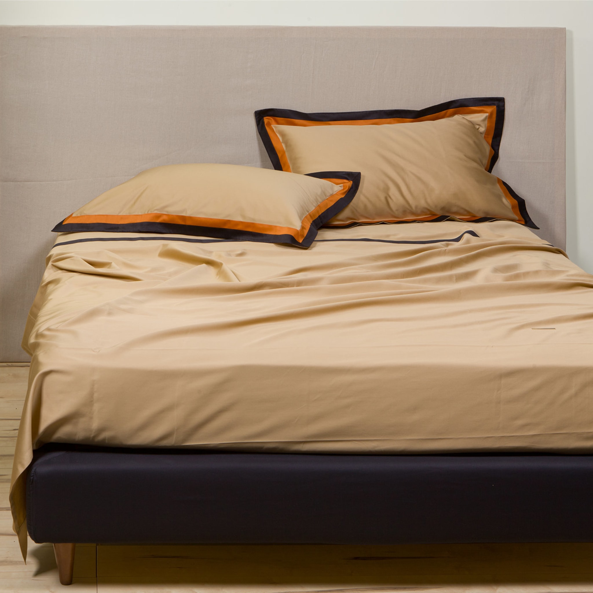 Set di biancheria da letto estiva - Beige e arancione - Vista alternativa 1