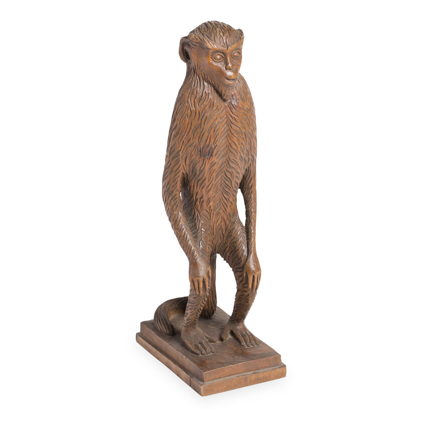 Monkey Wood Sculpture