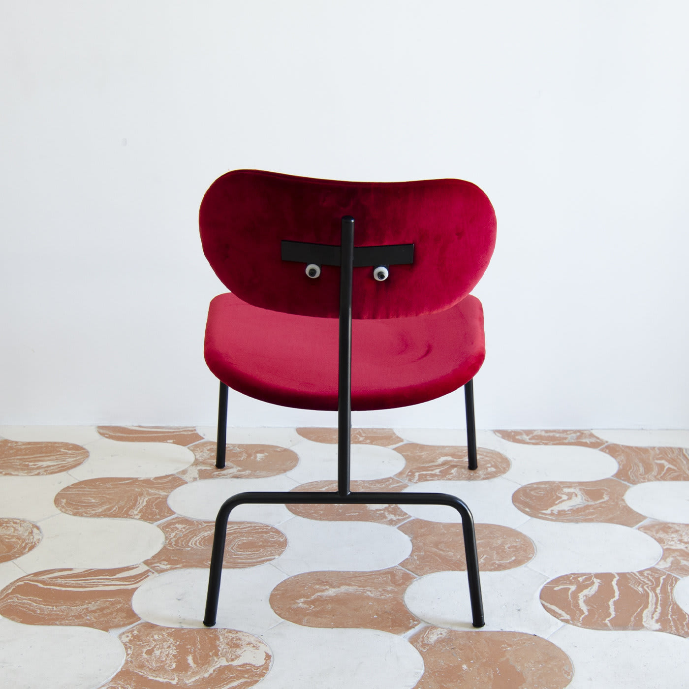 Lombrella Velvet Lounge Chair by Andrea Forapani - Lombrello