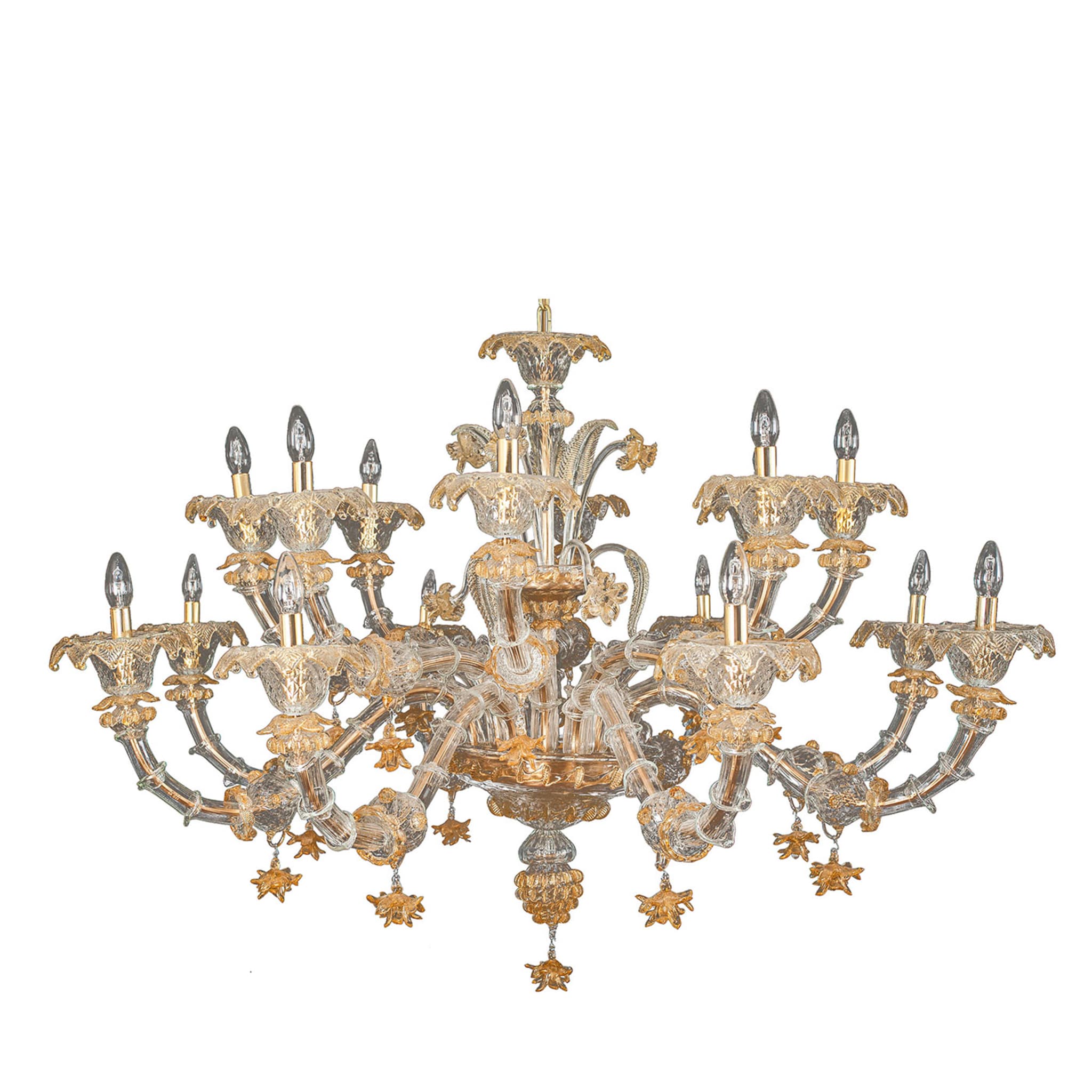 Rezzonico-style Gold and Crystal Chandelier #1 - Main view
