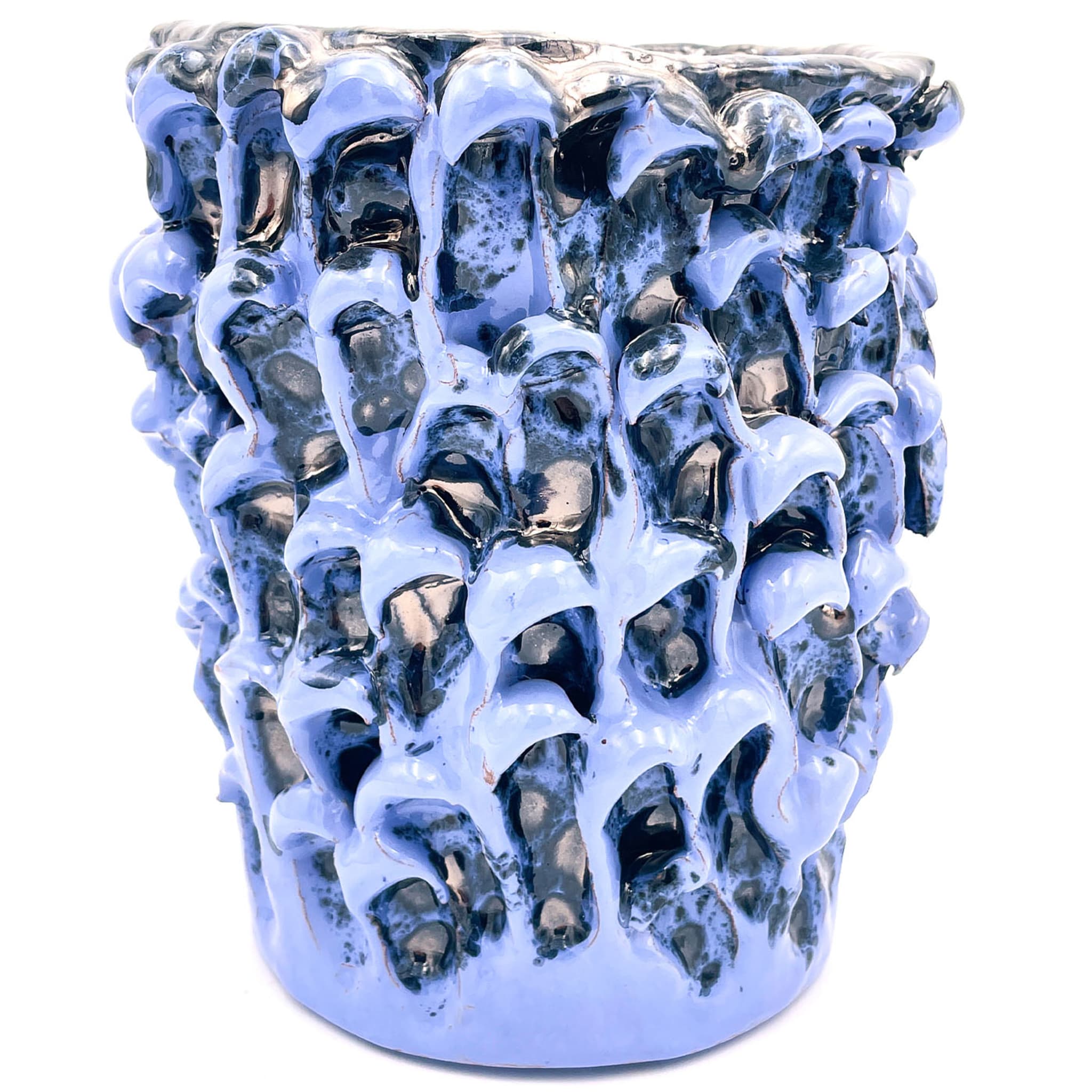 Onda Metallische Vase in Lavendel - Alternative Ansicht 3