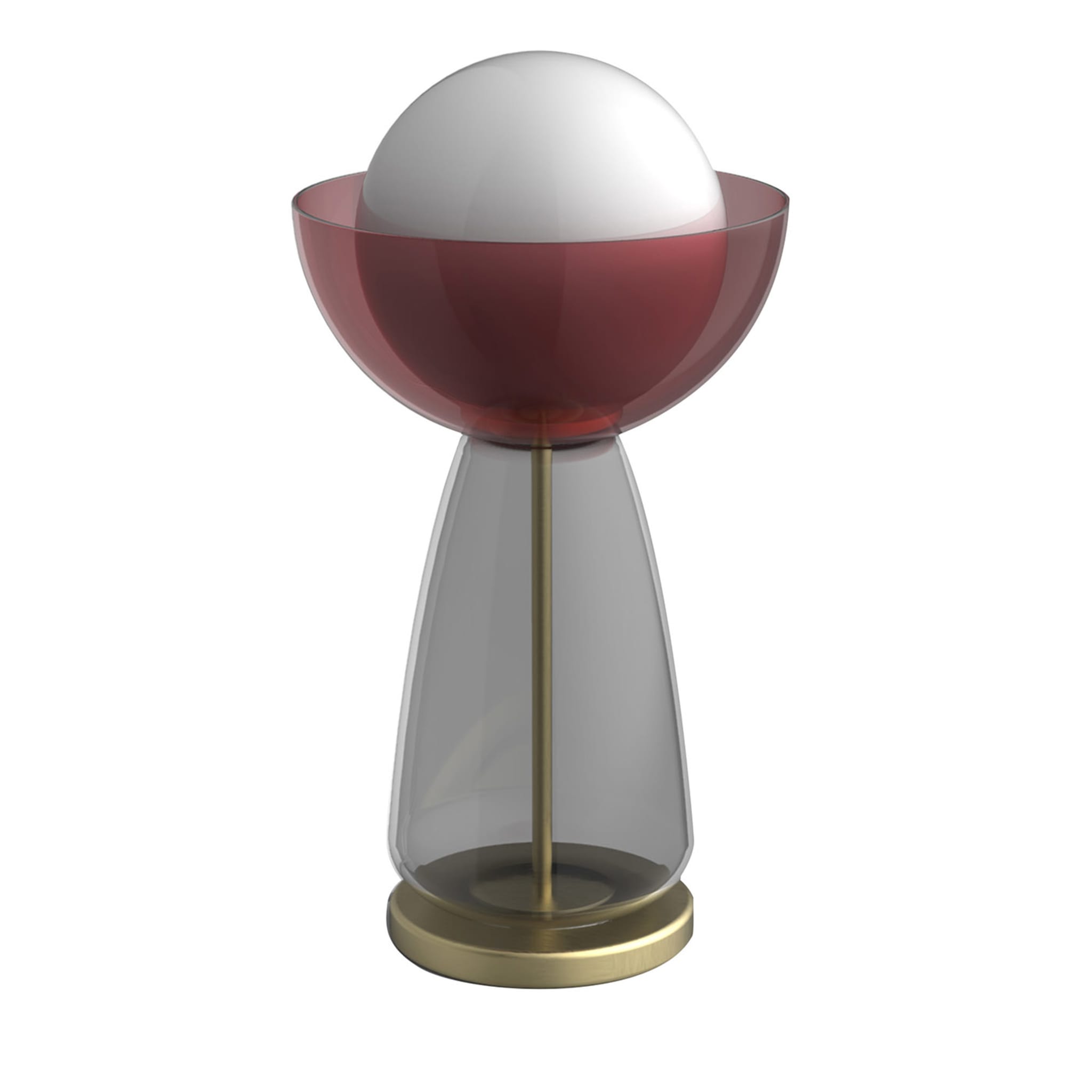Cioppo Red and Brass Table Lamp - Main view