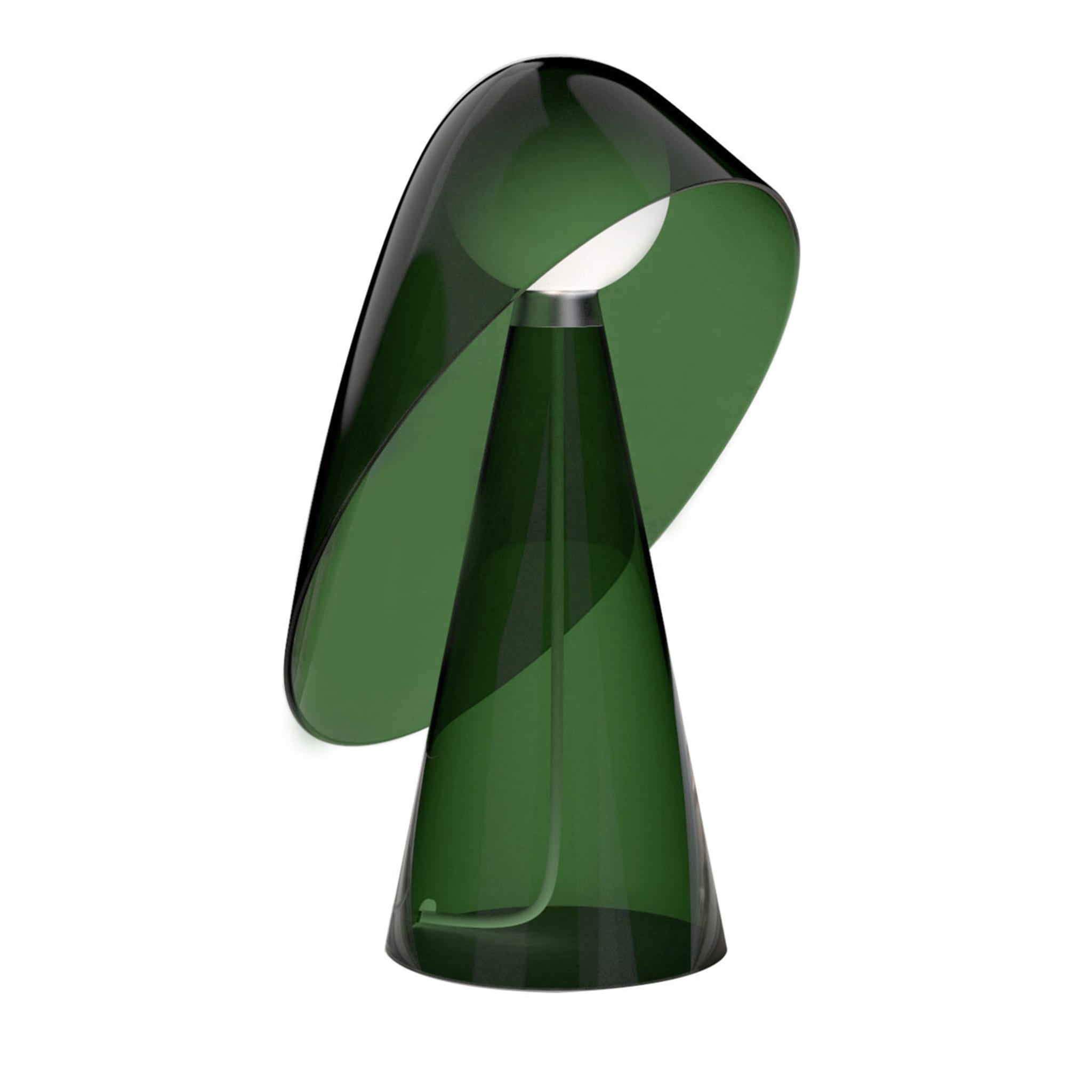 Lampe de table Mademoiselle en verre vert par Quaglio Simonelli - Vue principale
