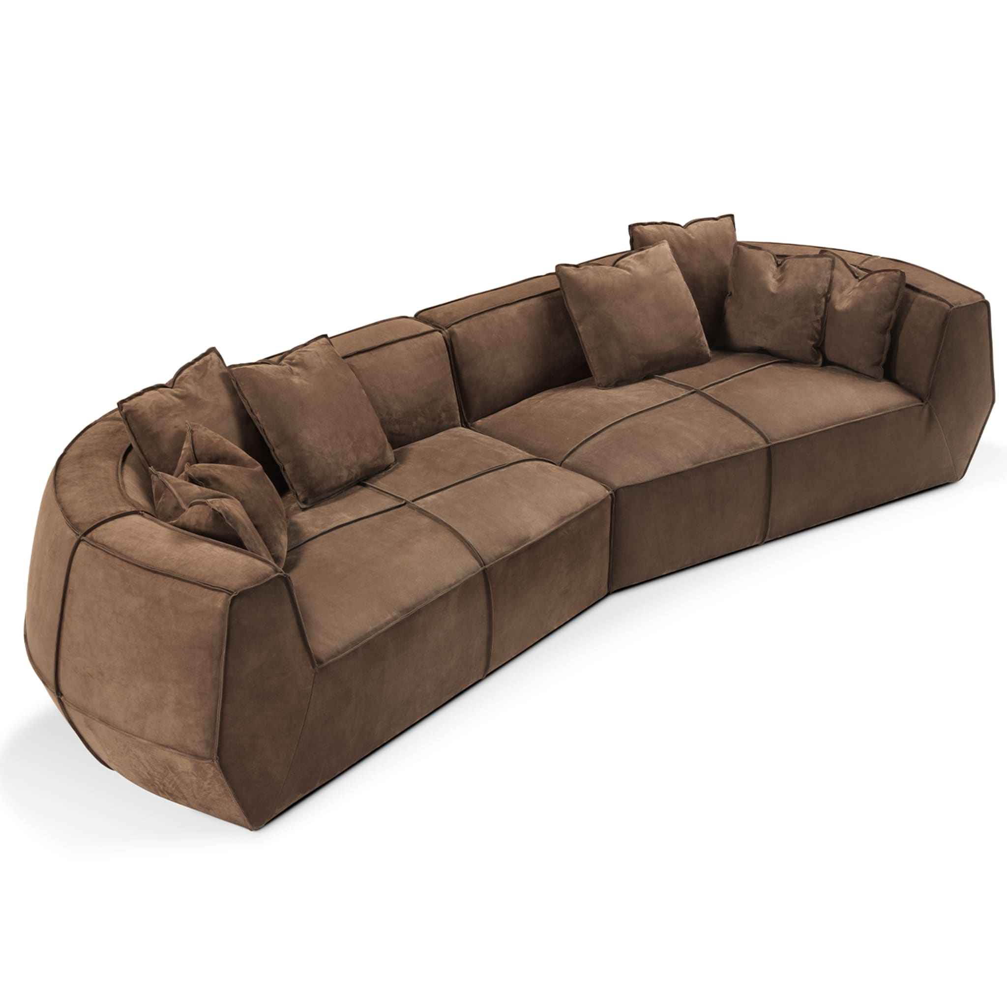Infinito Medium Brown Sofa by Lorenza Bozzoli - Alternative view 2