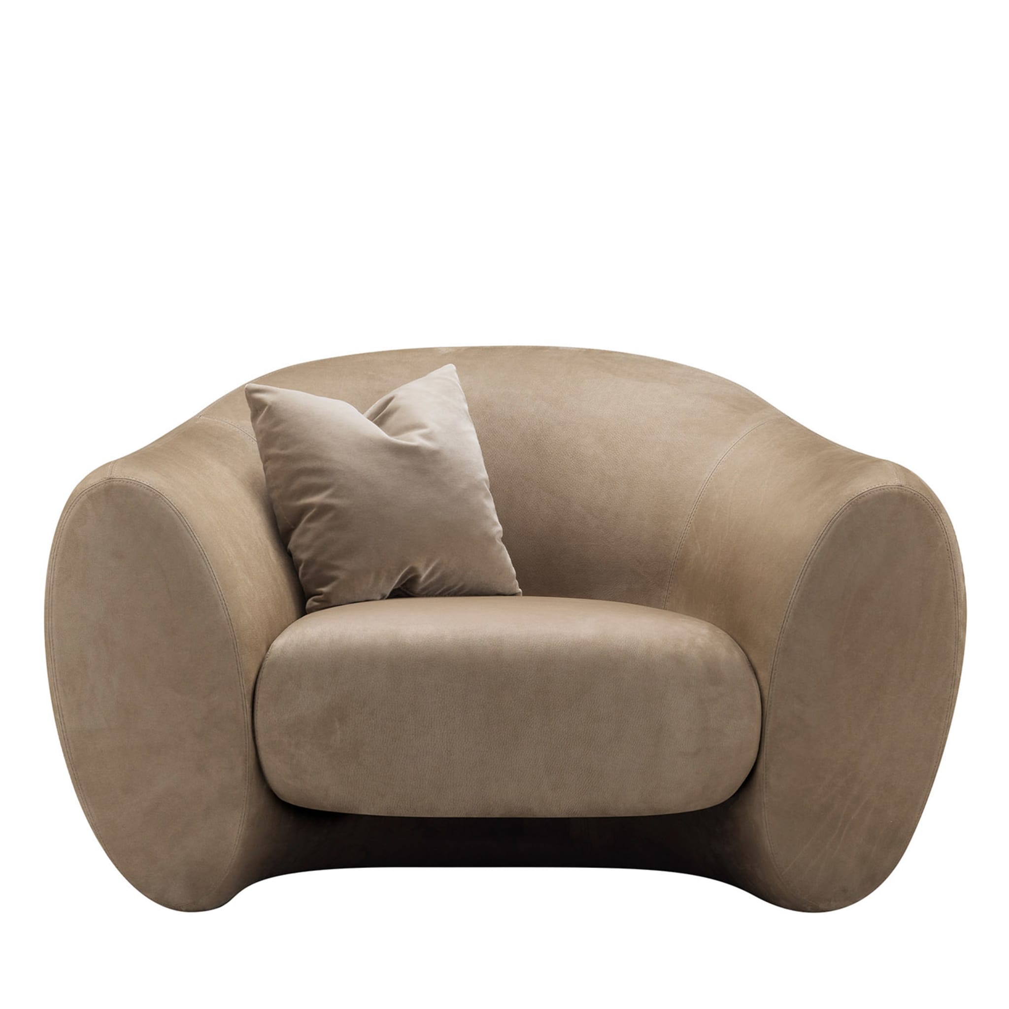 Elephant Beige Armchair by Stefano Giovannoni - Main view