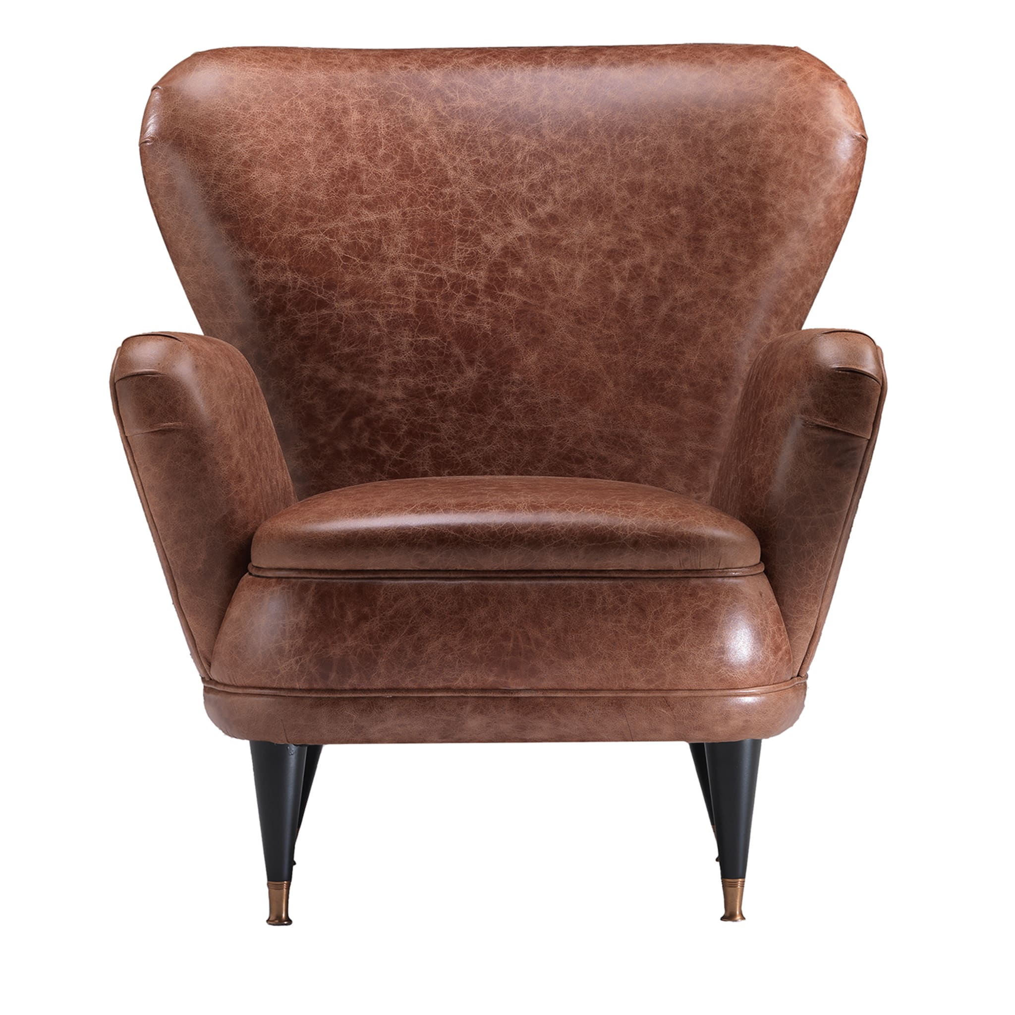 Piera Armchair In Leather - Main view