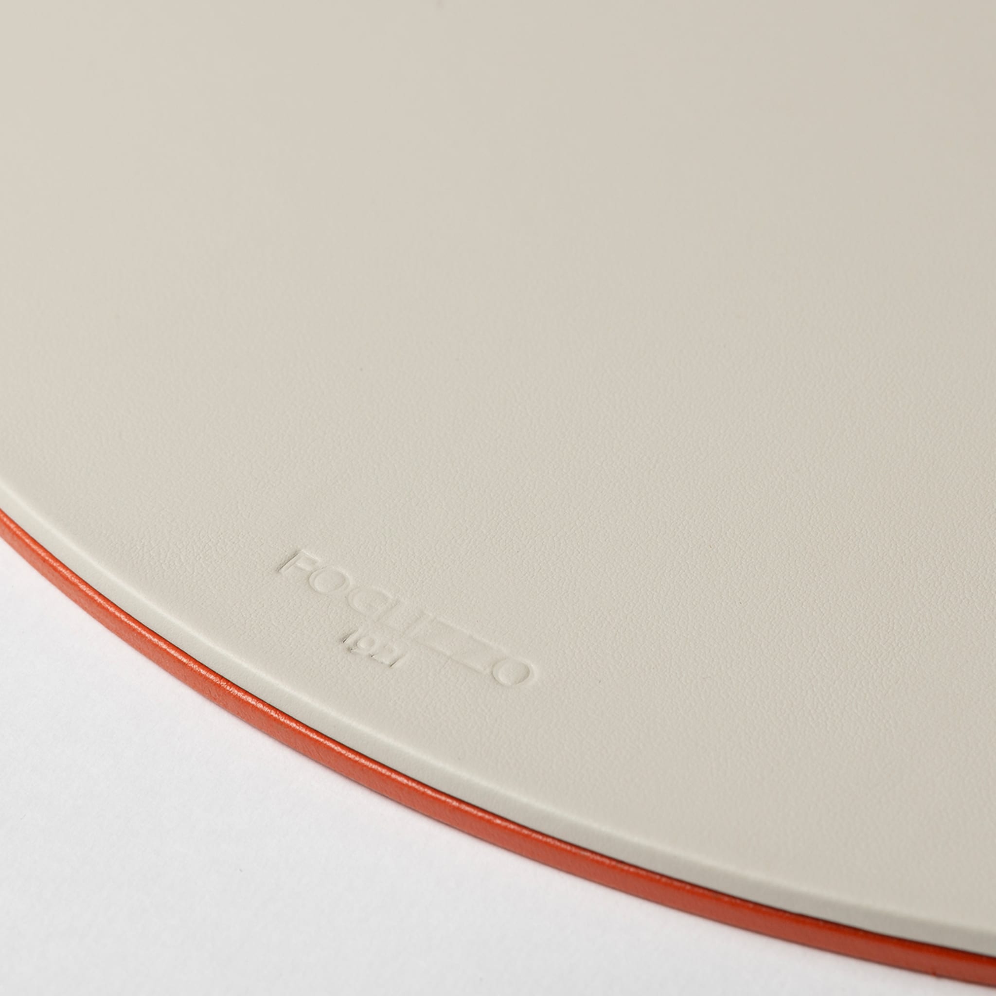 Set de table ovale Mondrian Spritz Orange et Luna White - Vue alternative 3