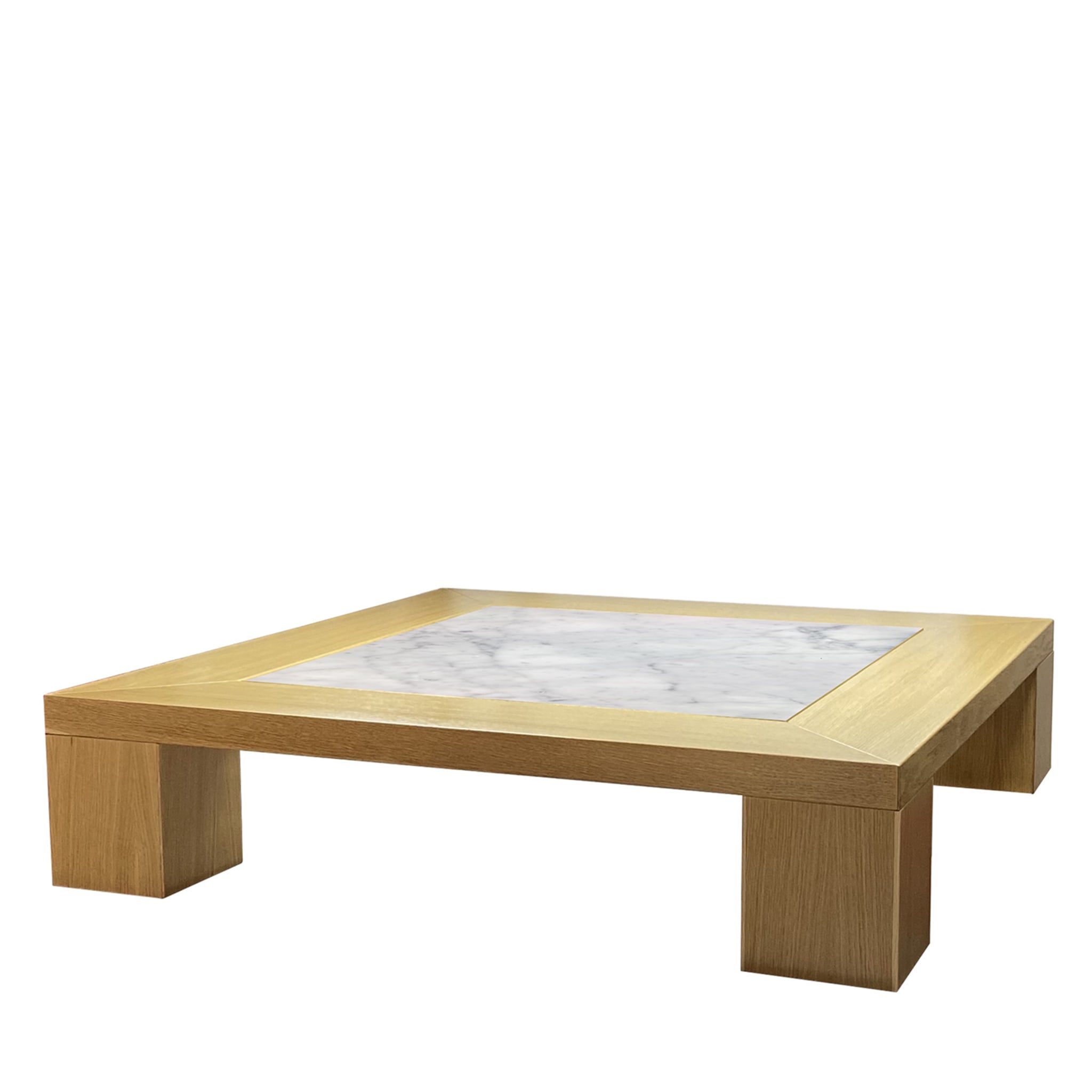 Tavolino Quadro Bianco Carrara di Ferdinando Meccani - Vista alternativa 1