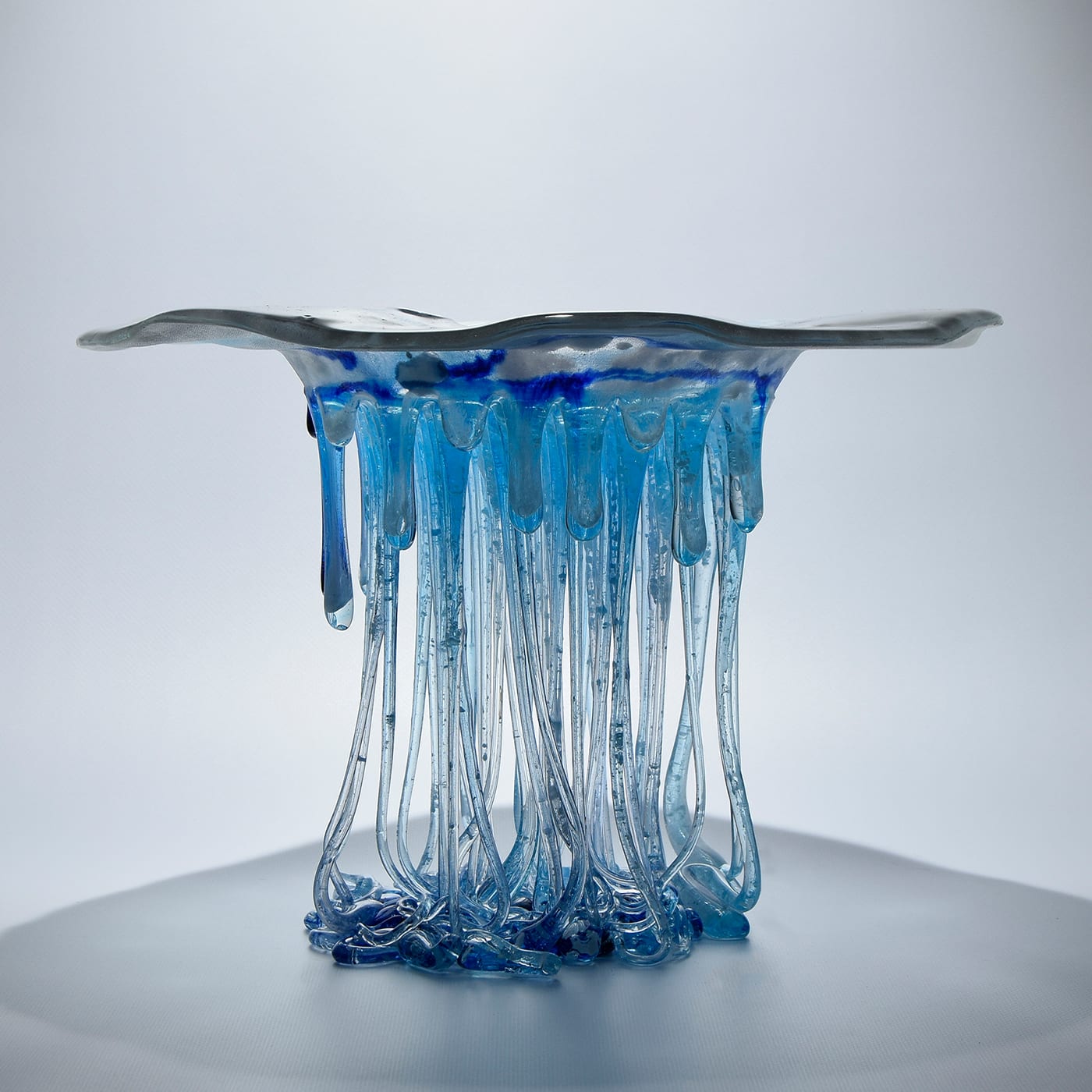 Acqua Water Source Light-Blue Sculpture - Daniela Forti