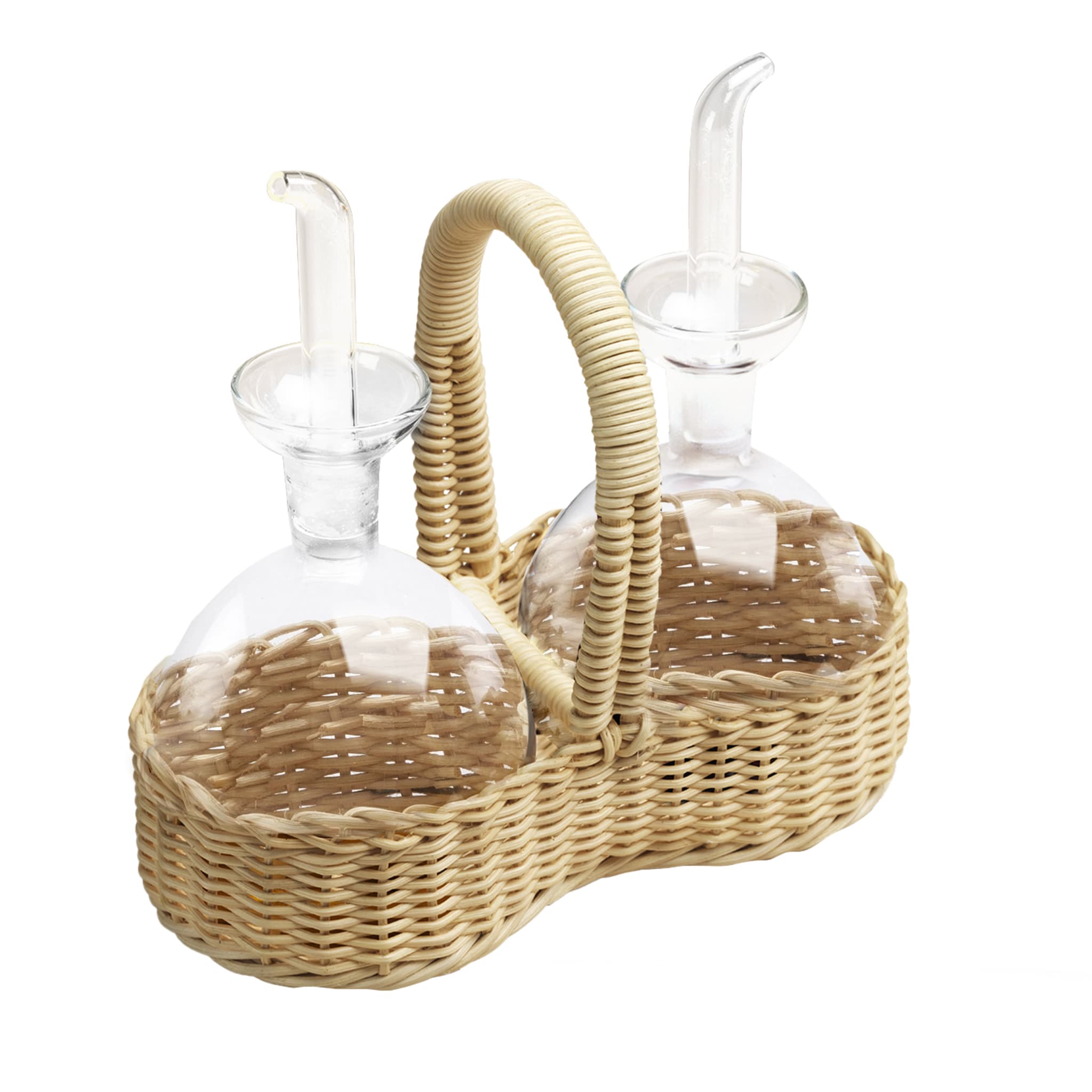 Petunia Wicker Basket with Oil and Winegard Ampoules - Main view