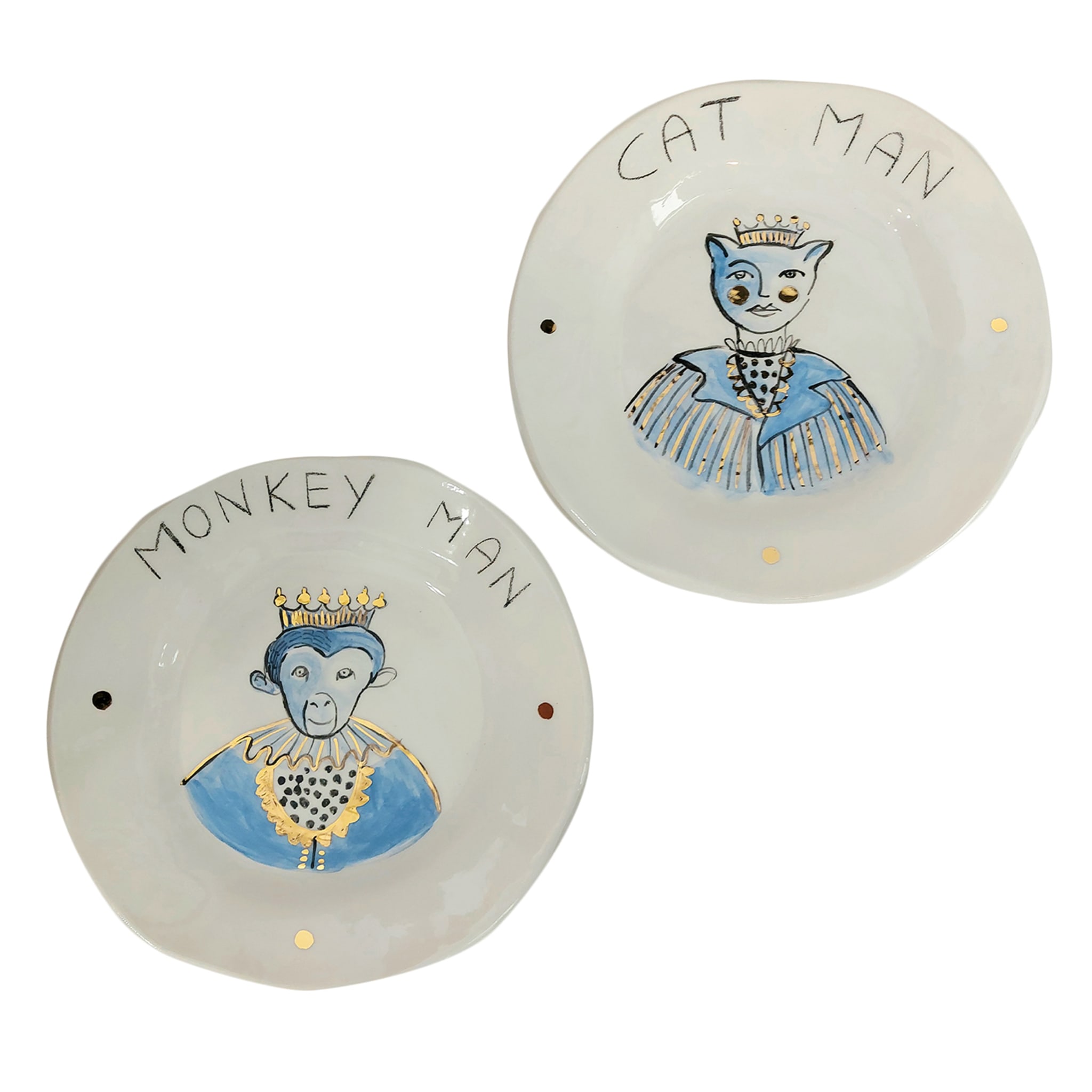 Catman & Monkey Man Set of 2 Plates - Main view