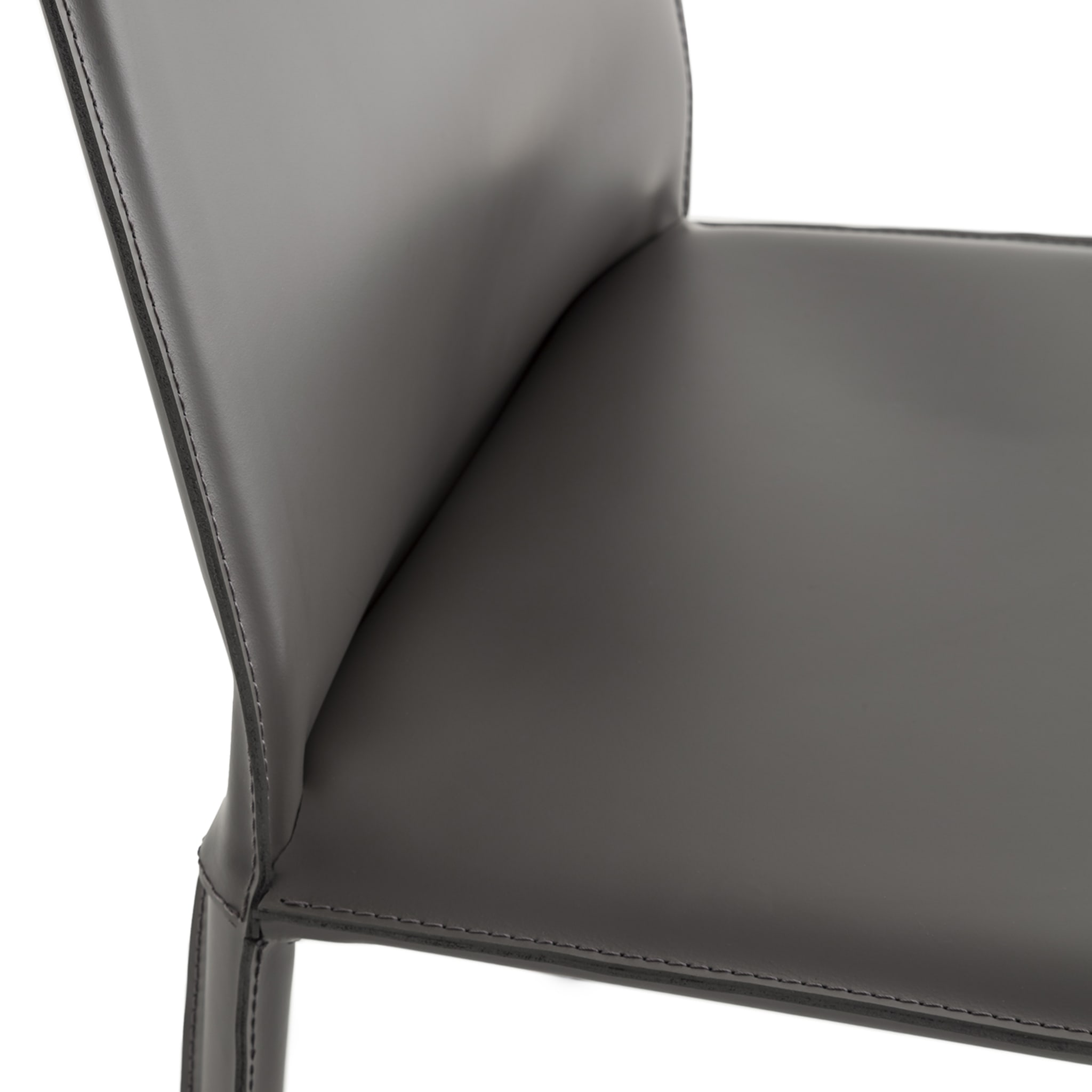 Jumpsuite Gray Leather Chair - Alternative view 1