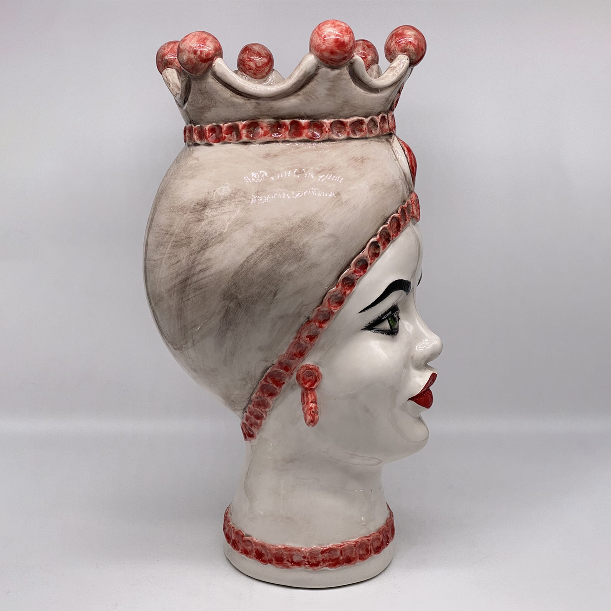 Luis Giant Lady Red Spheres Moor's Head Vase - Alternative view 4