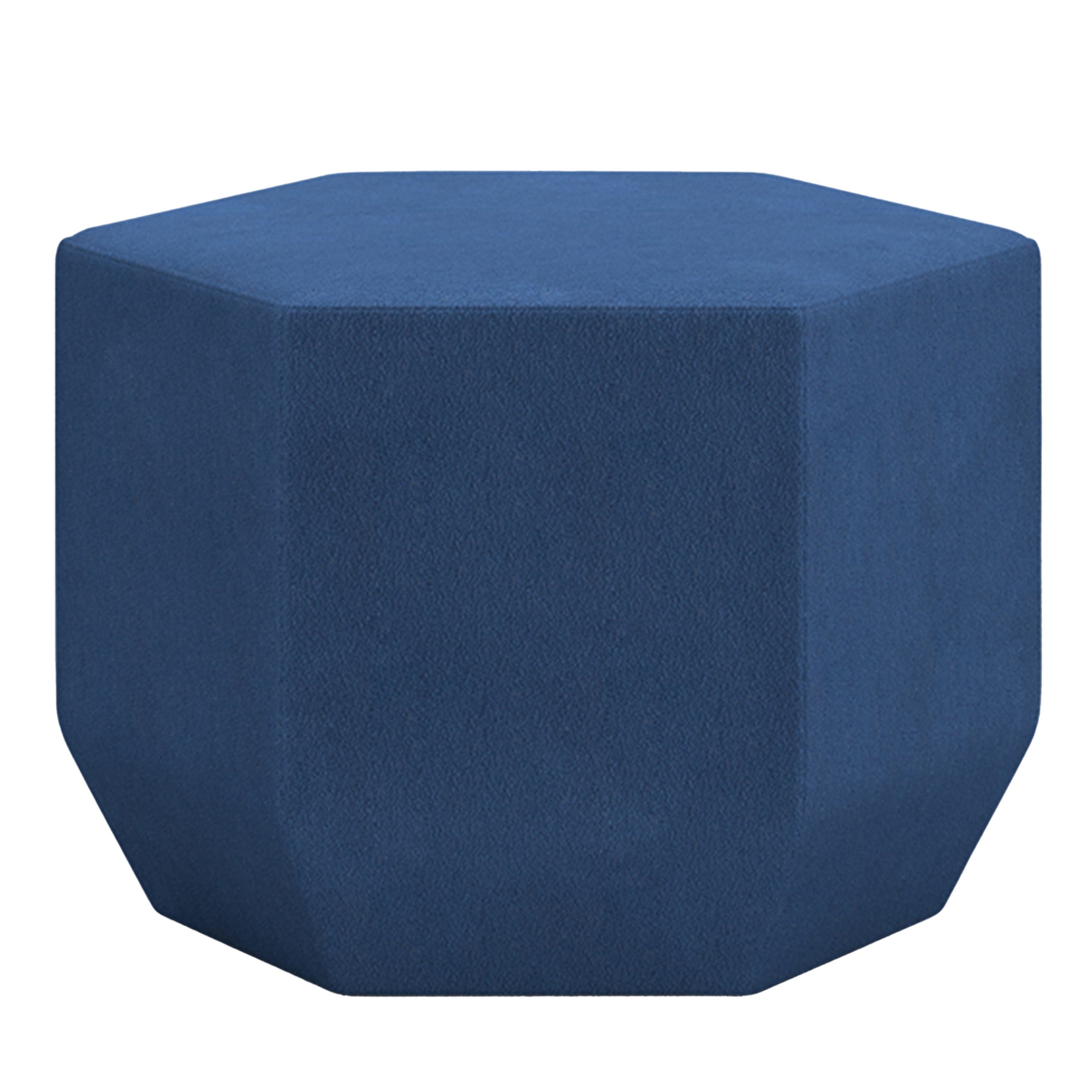 Puf pequeño hexagonal azul Tigram de Italo Pertichini - Vista principal