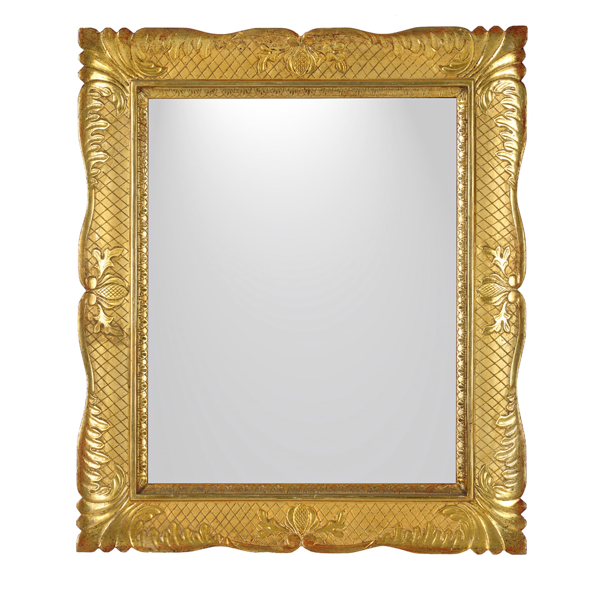 Specchio napoletano con cornice dorata Guantiera - Vista principale