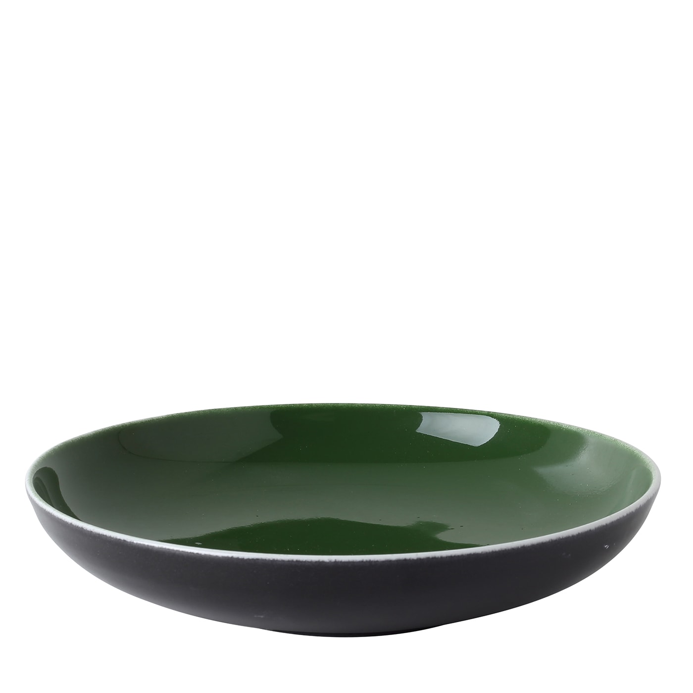 Rainbow Round Green Soup Plate - Azzurra Art