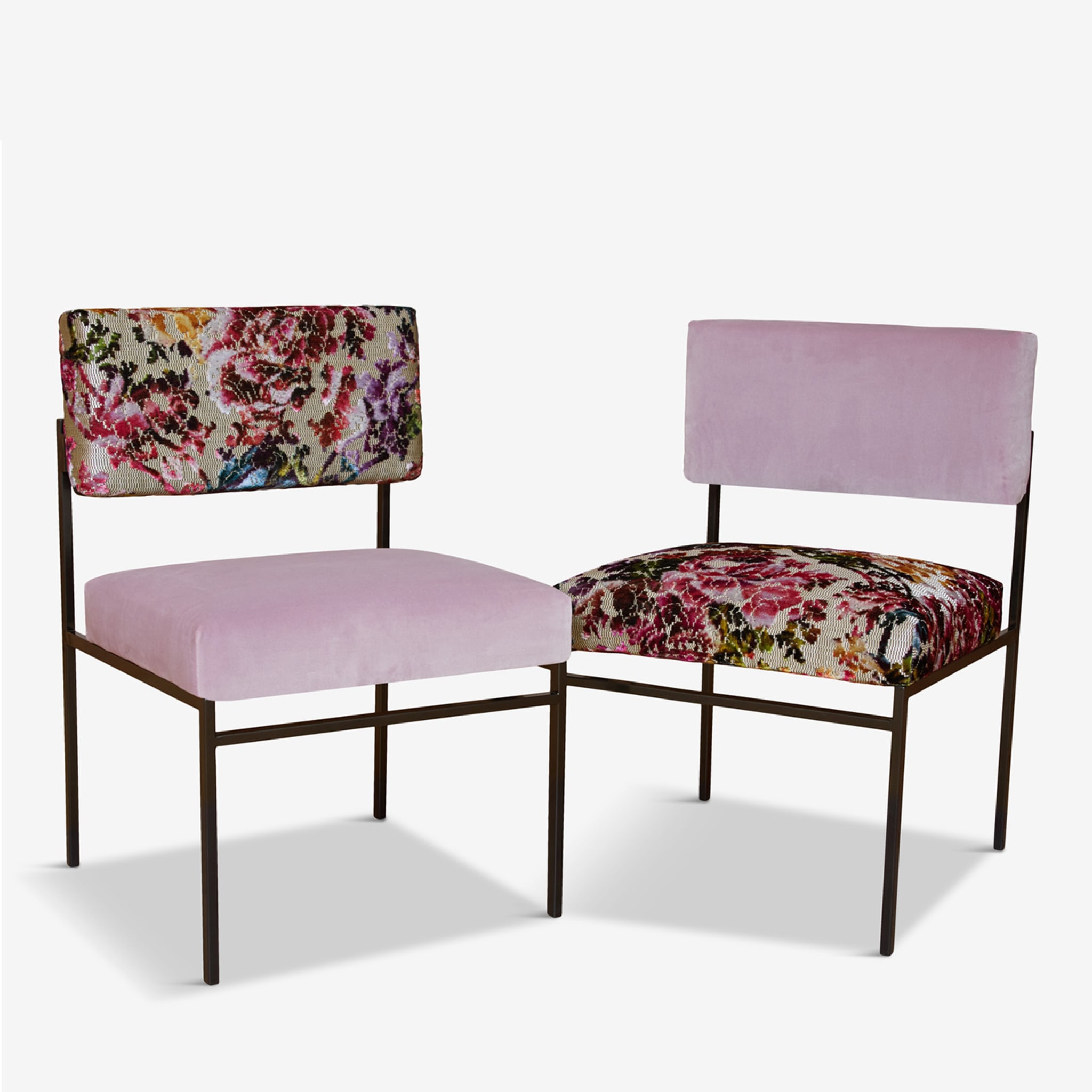 Aurea Pink Flowers Dining Chair - Alternative view 1