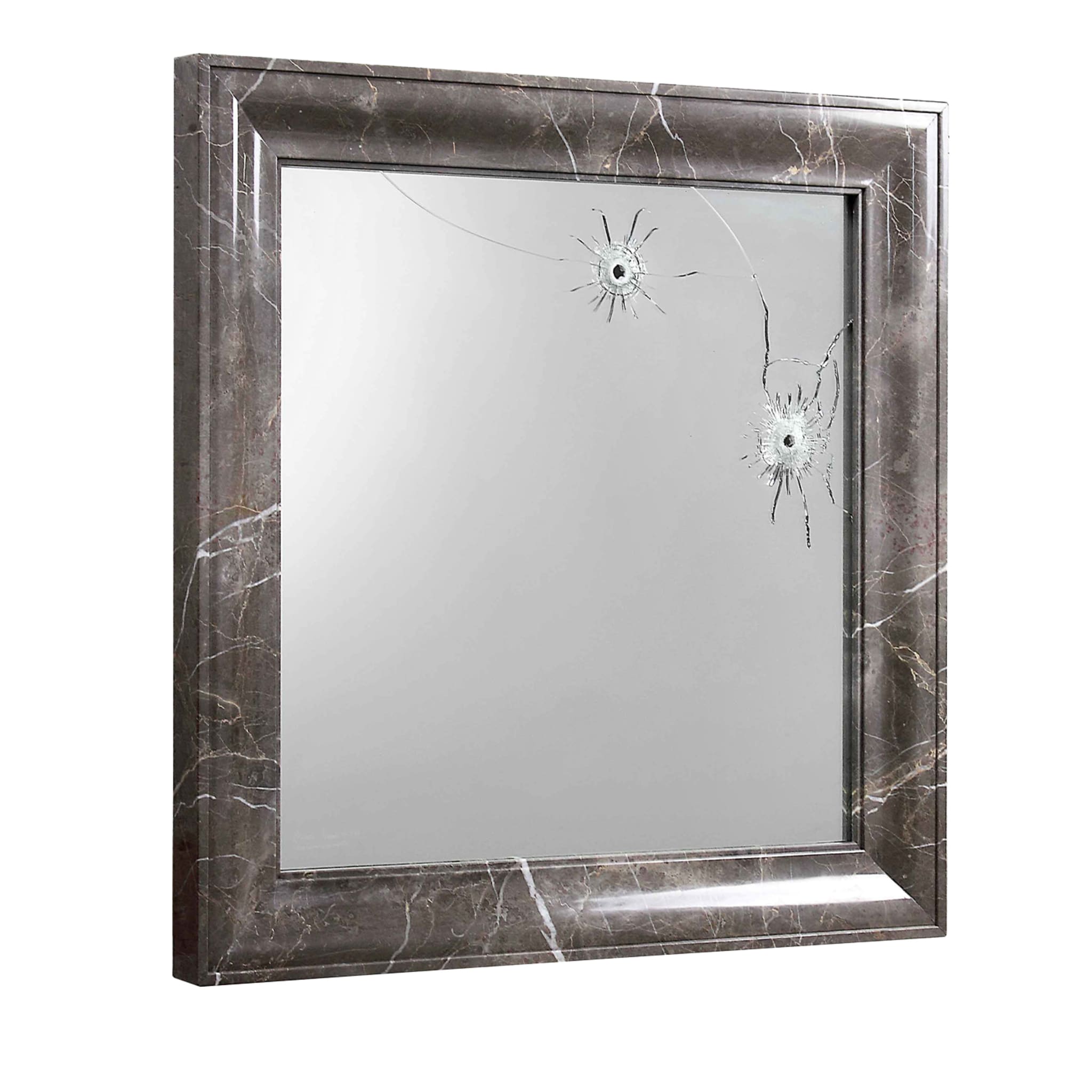 Specchio da parete quadrato in marmo Seven Years - Vista principale