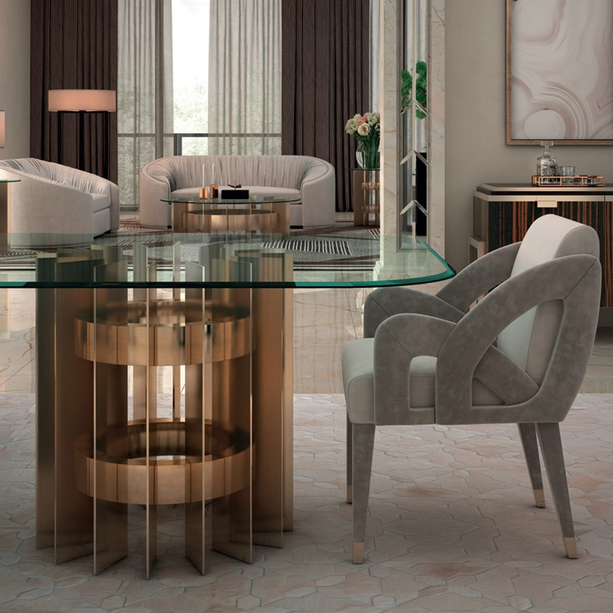 Rockefeller Dining Table by Giannella Ventura - Alternative view 1