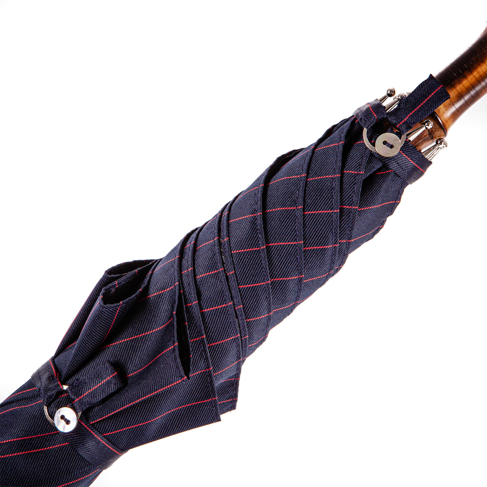 Japanese Bamboo Navy and Red Umbrella - Alternative view 2